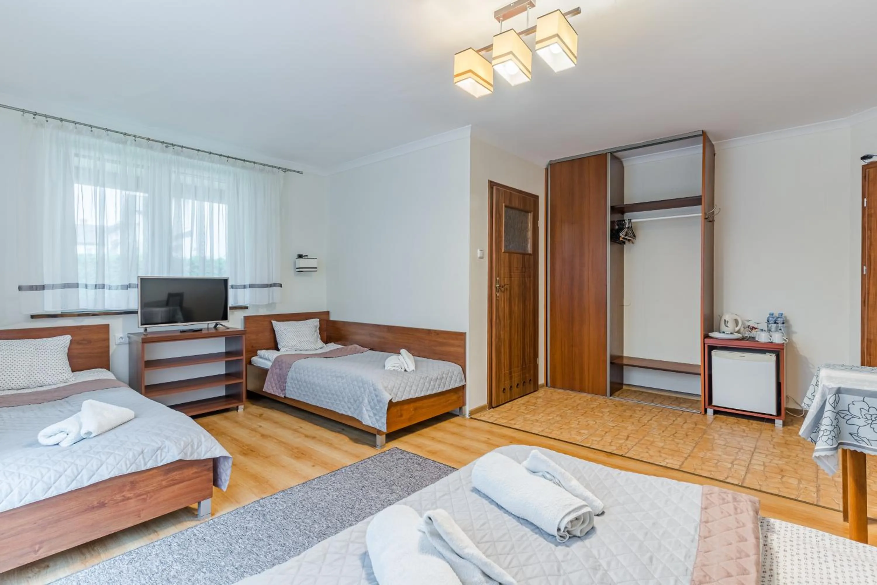 Bed in RAMZES-pokoje z balkonami,parking,Blisko do plaży Ustka