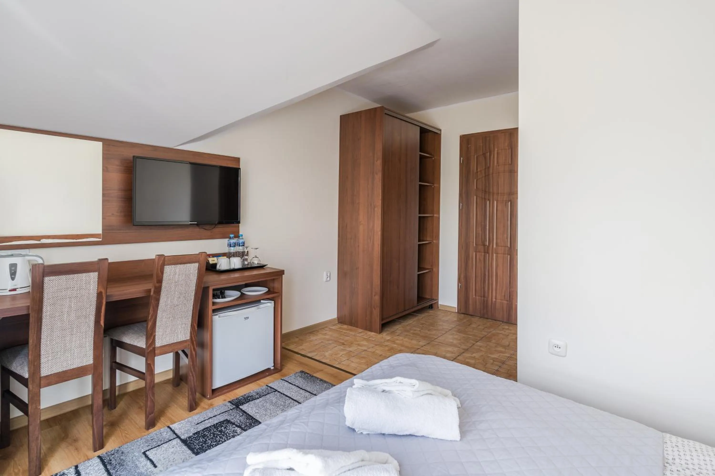 Bed in RAMZES-pokoje z balkonami,parking,Blisko do plaży Ustka