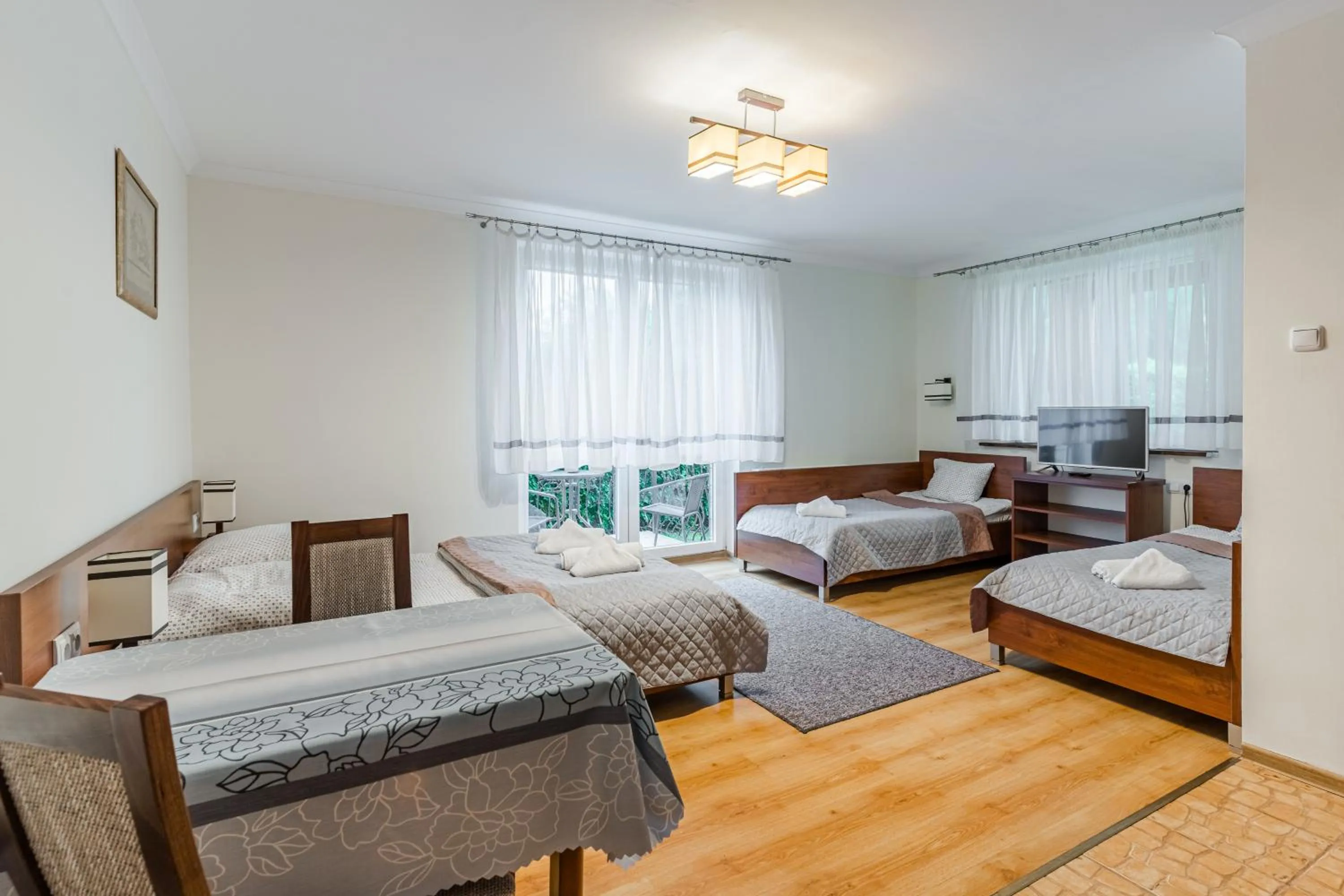 Bed in RAMZES-pokoje z balkonami,parking,Blisko do plaży Ustka