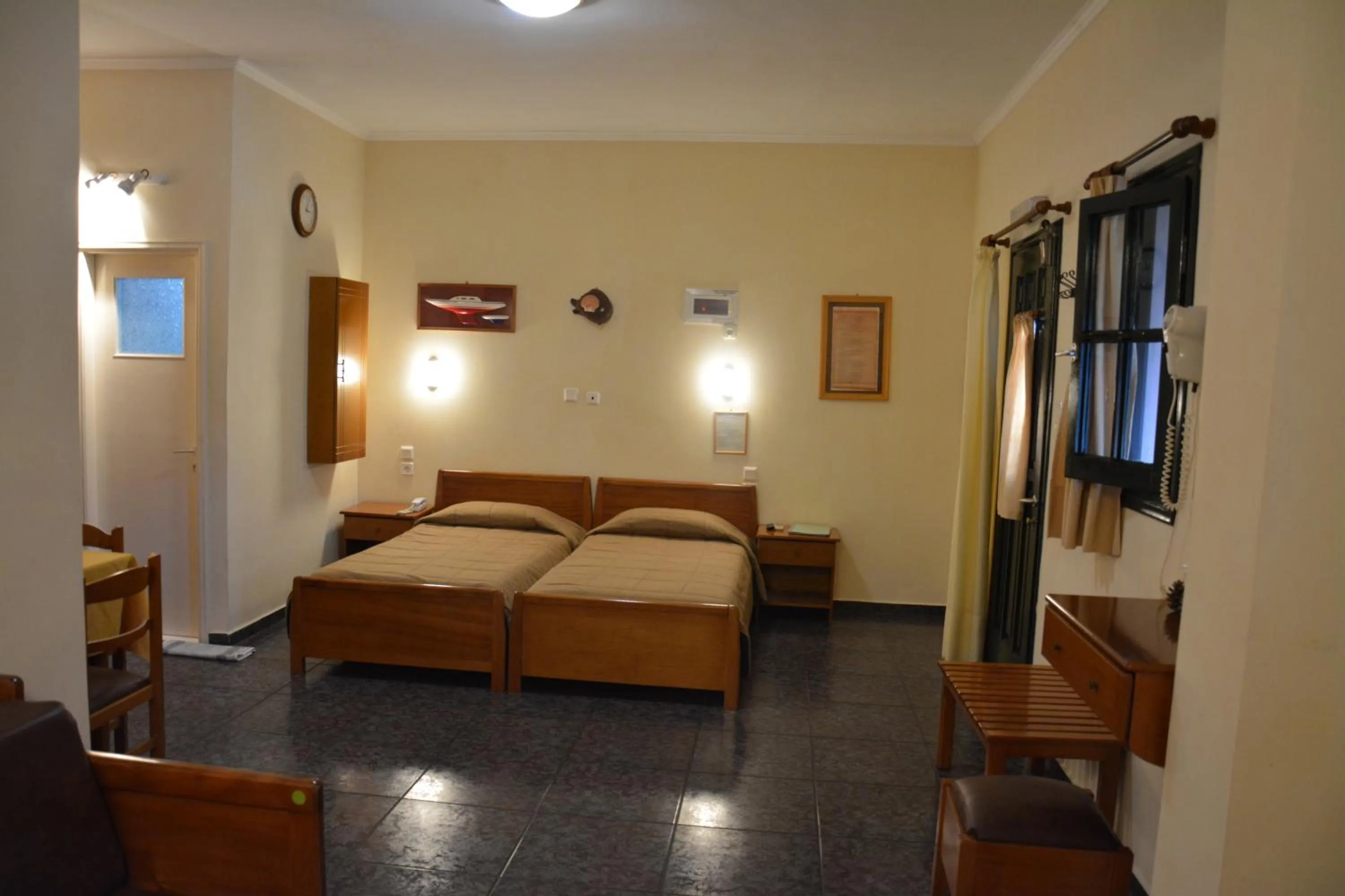 Bed in Aristotelis Apartments