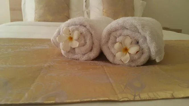 Shower, Bed in Wika Bali Beach House