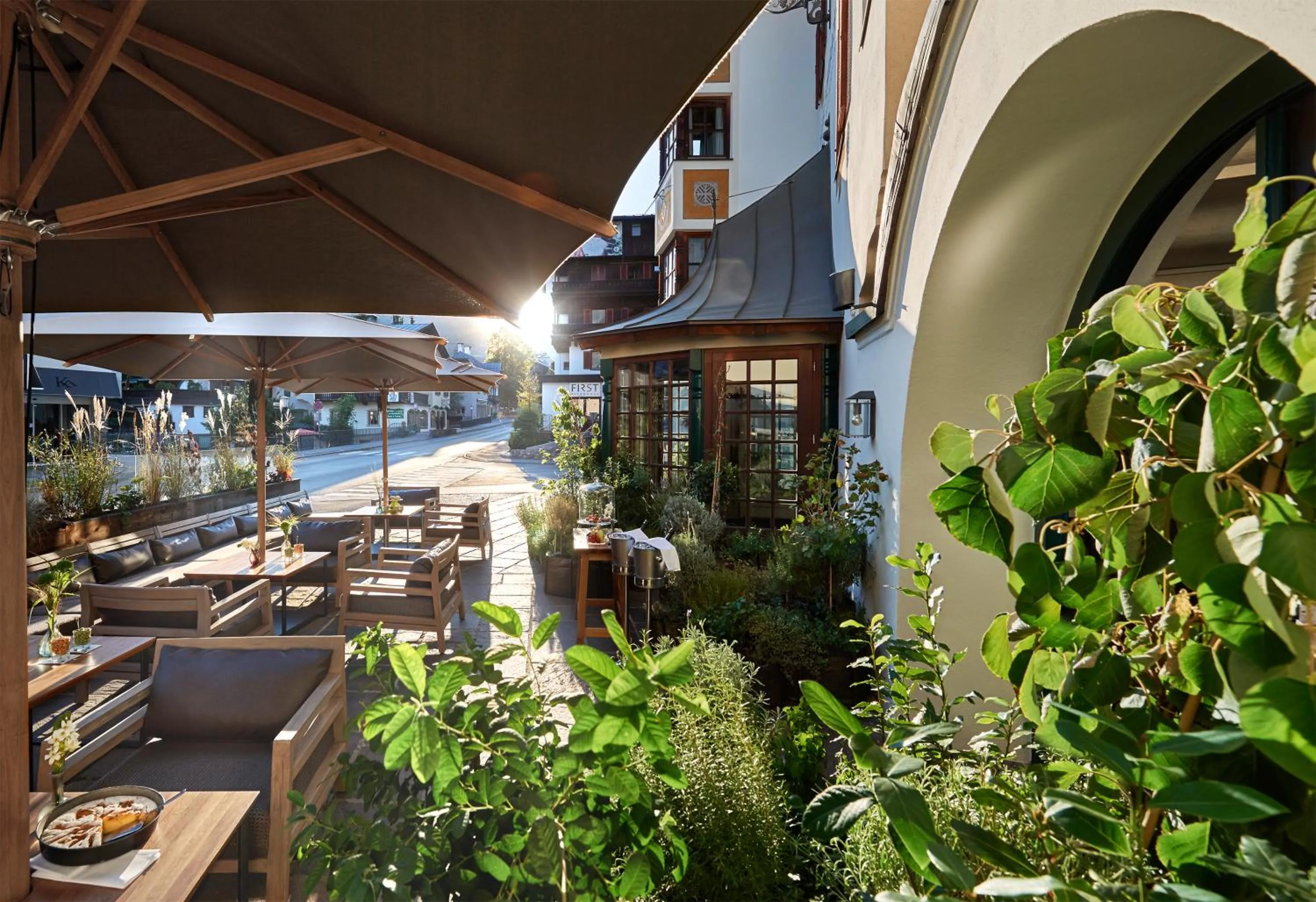 Garden in Schwarzer Adler Kitzbühel - Adults Only