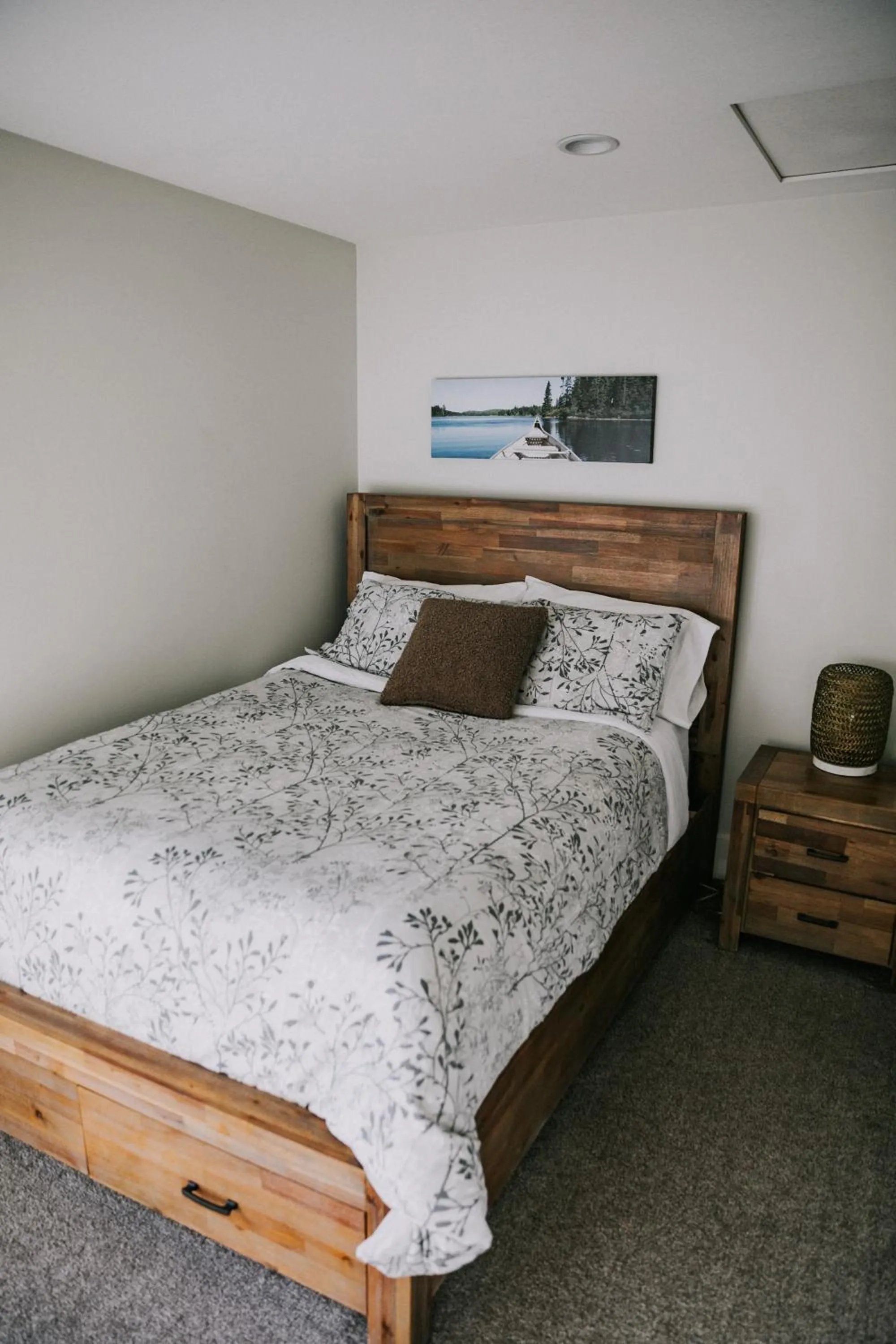 Bed in The Lodge on Harrison Lake