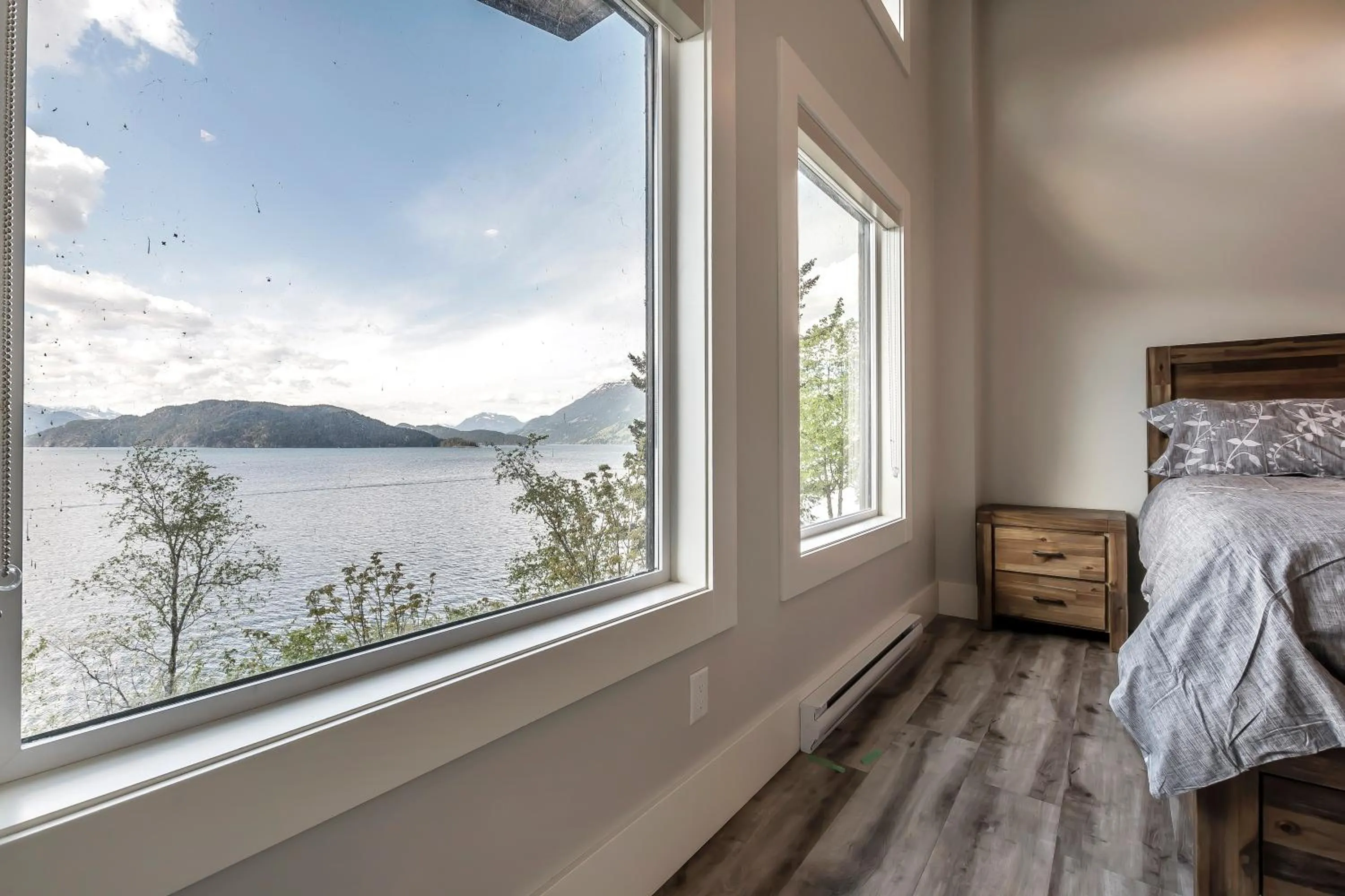 Bed in The Lodge on Harrison Lake