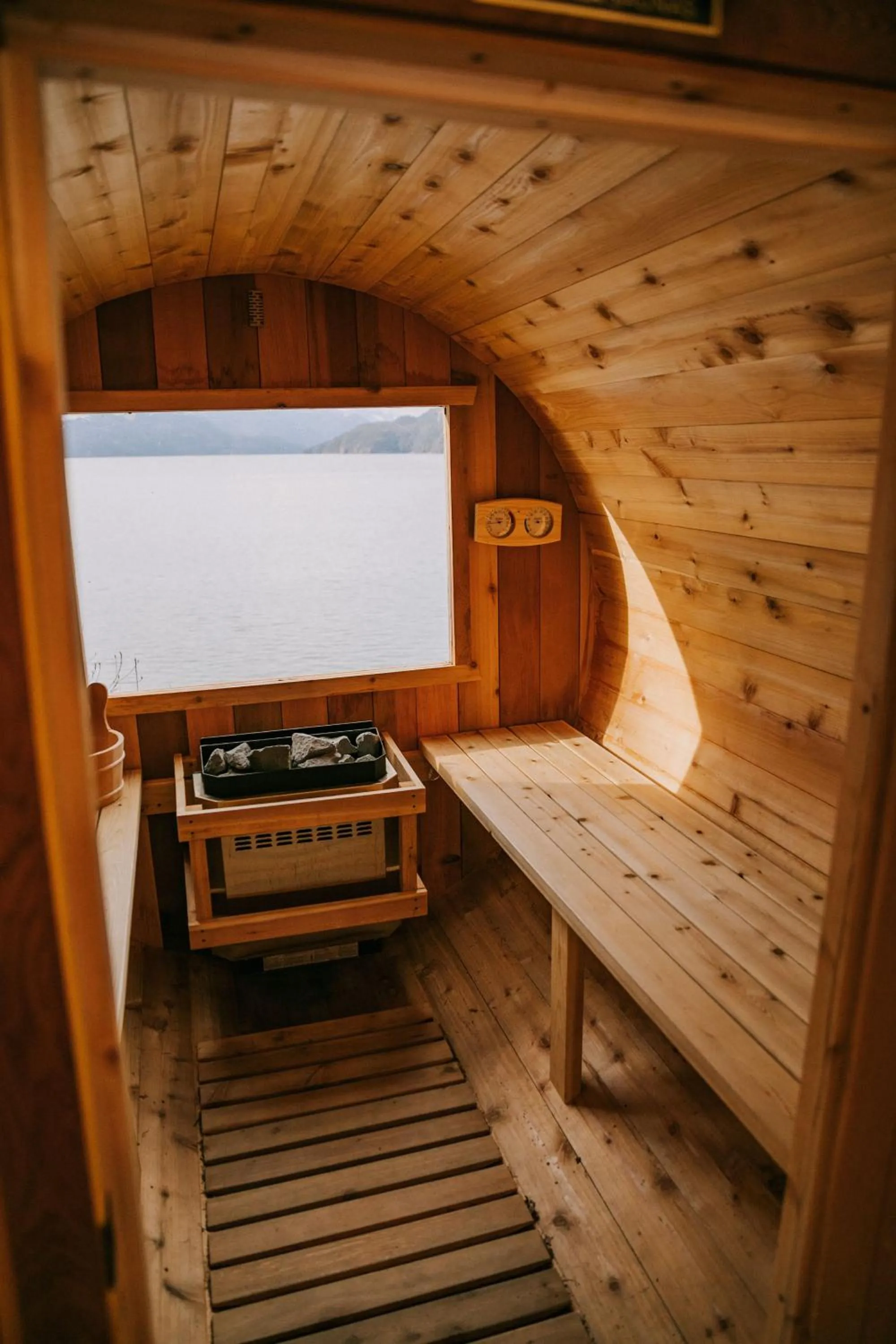 Sauna in The Lodge on Harrison Lake