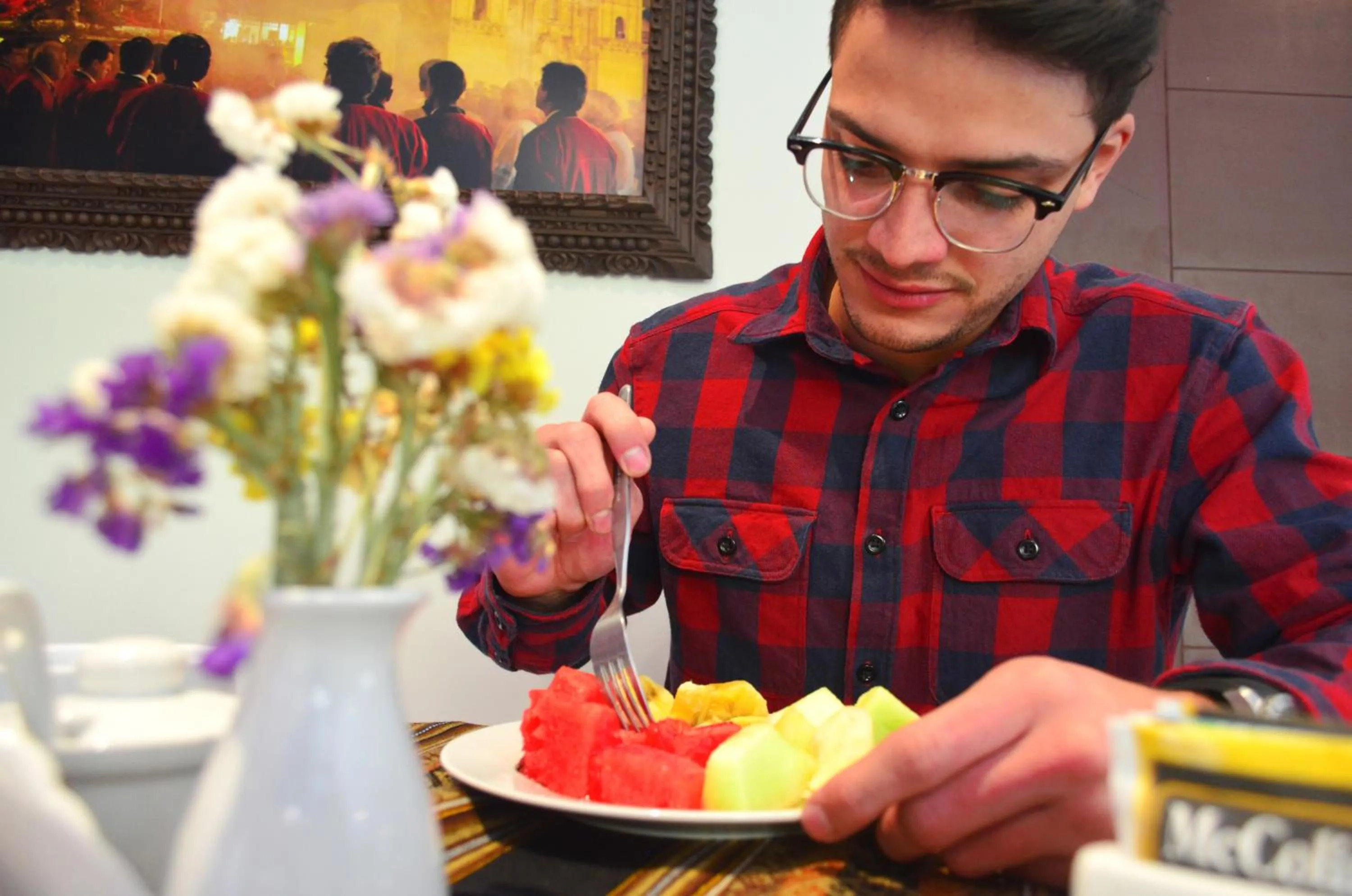 Continental breakfast in Ureta Hotel