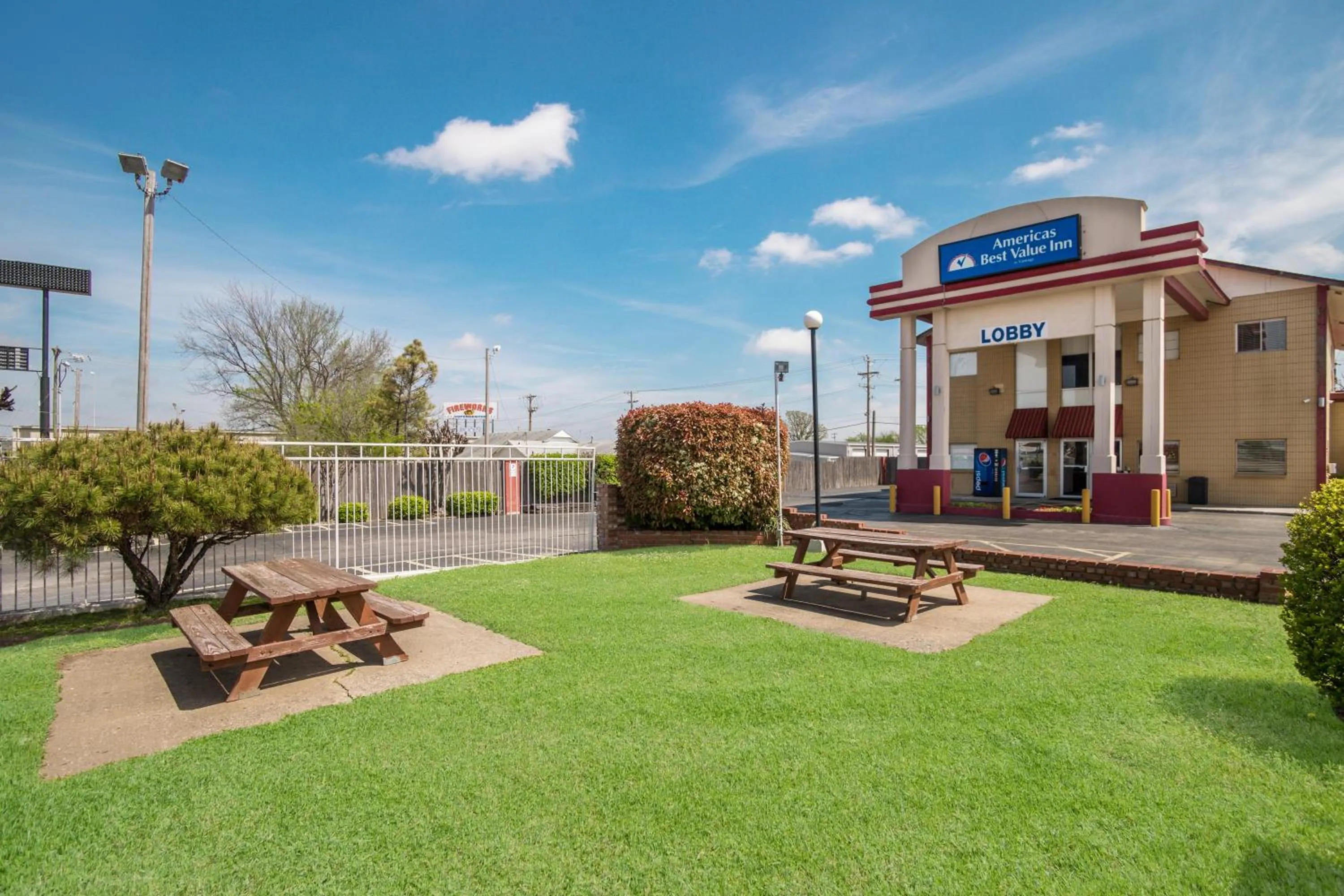 Property building in Americas Best Value Inn Tulsa I-44