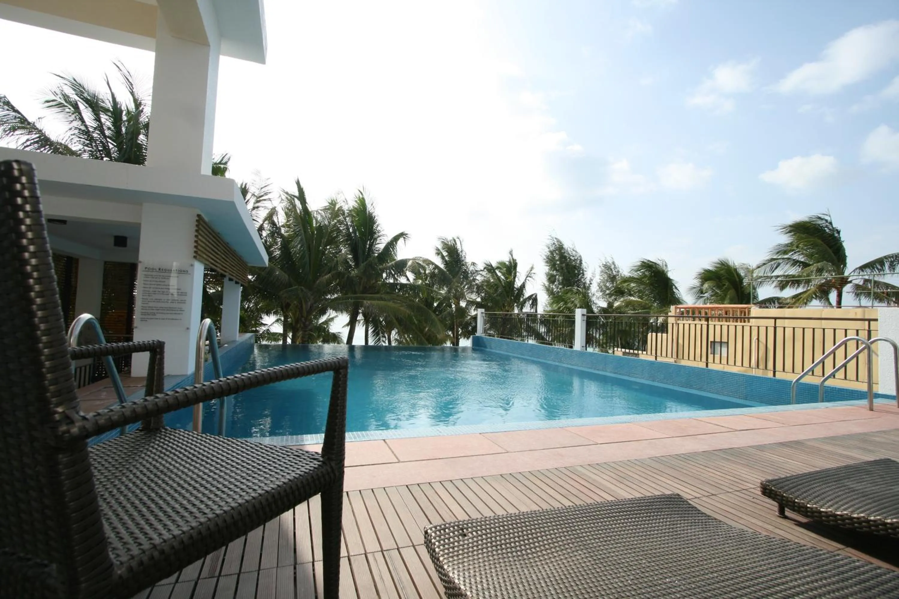 Swimming pool in Crown Regency Beach Resort