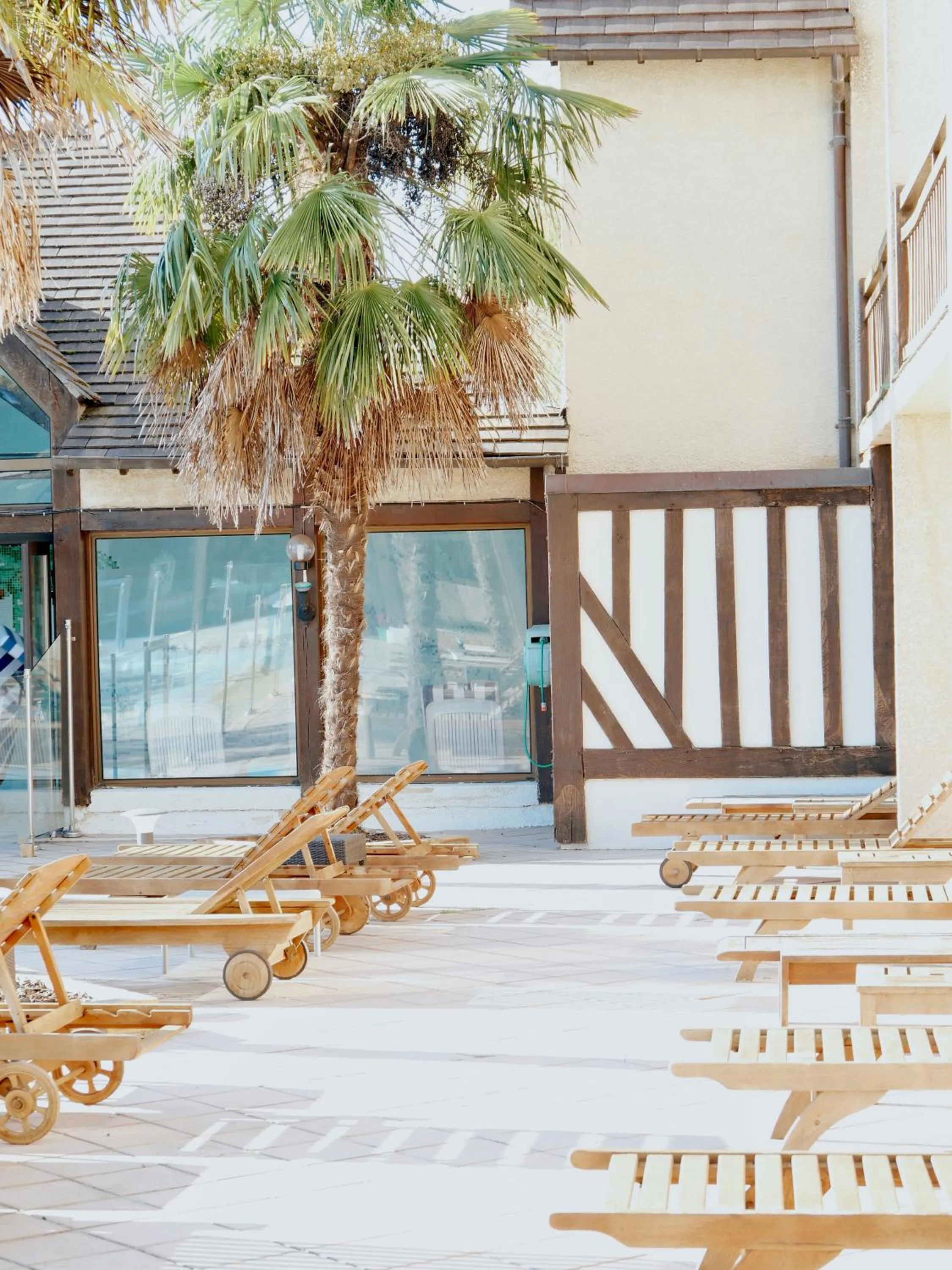 Balcony/Terrace in Logis Le Clos Deauville Saint Gatien