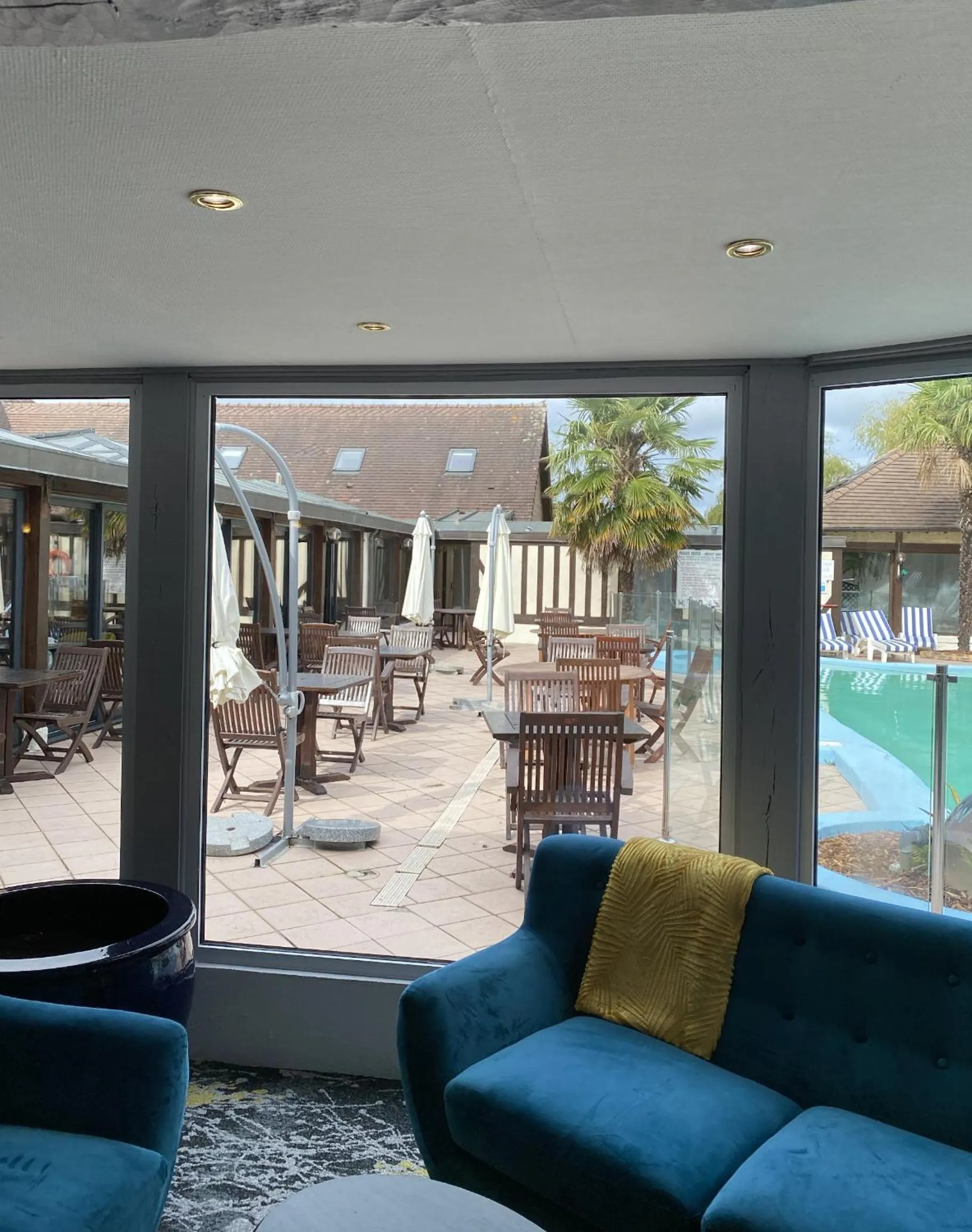 Patio in Logis Le Clos Deauville Saint Gatien