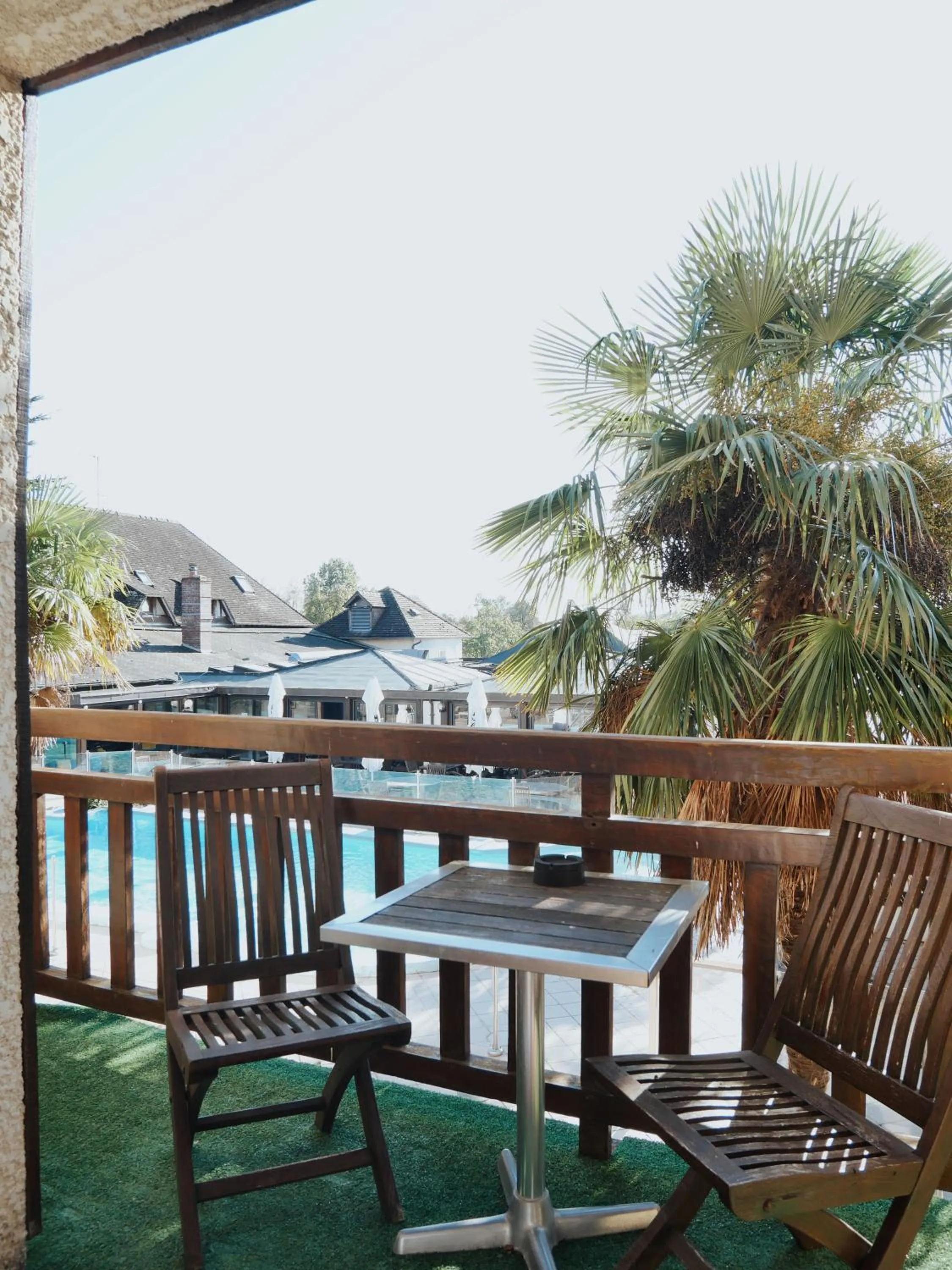 Balcony/Terrace in Logis Le Clos Deauville Saint Gatien