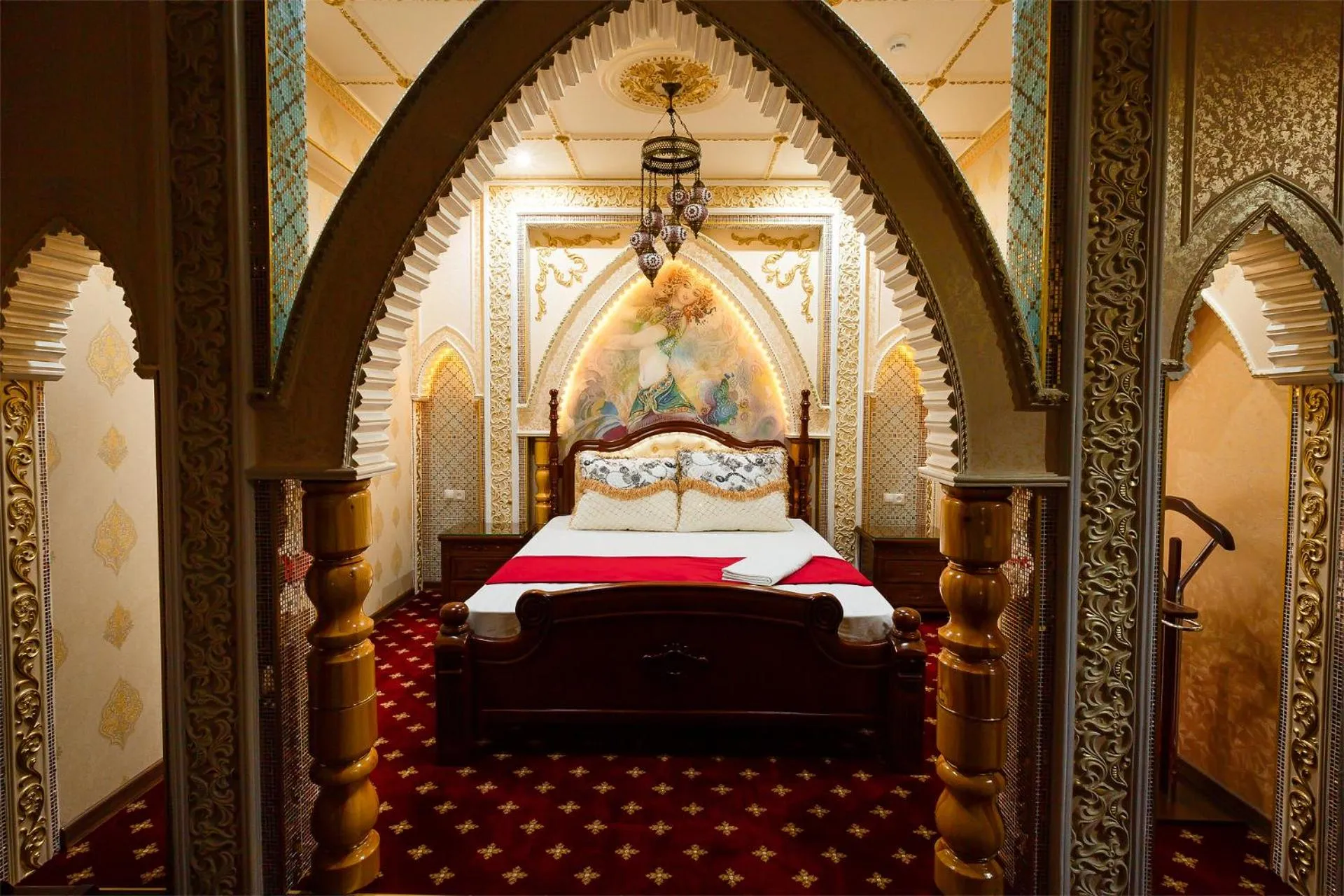 Bed in Salut Hotel Almaty