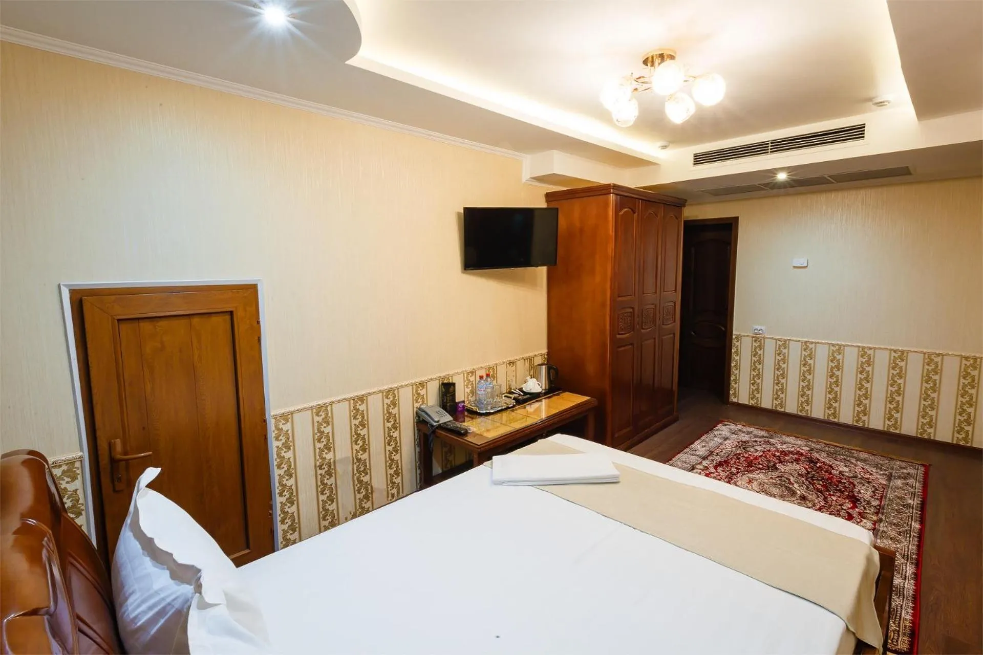 Bed in Salut Hotel Almaty