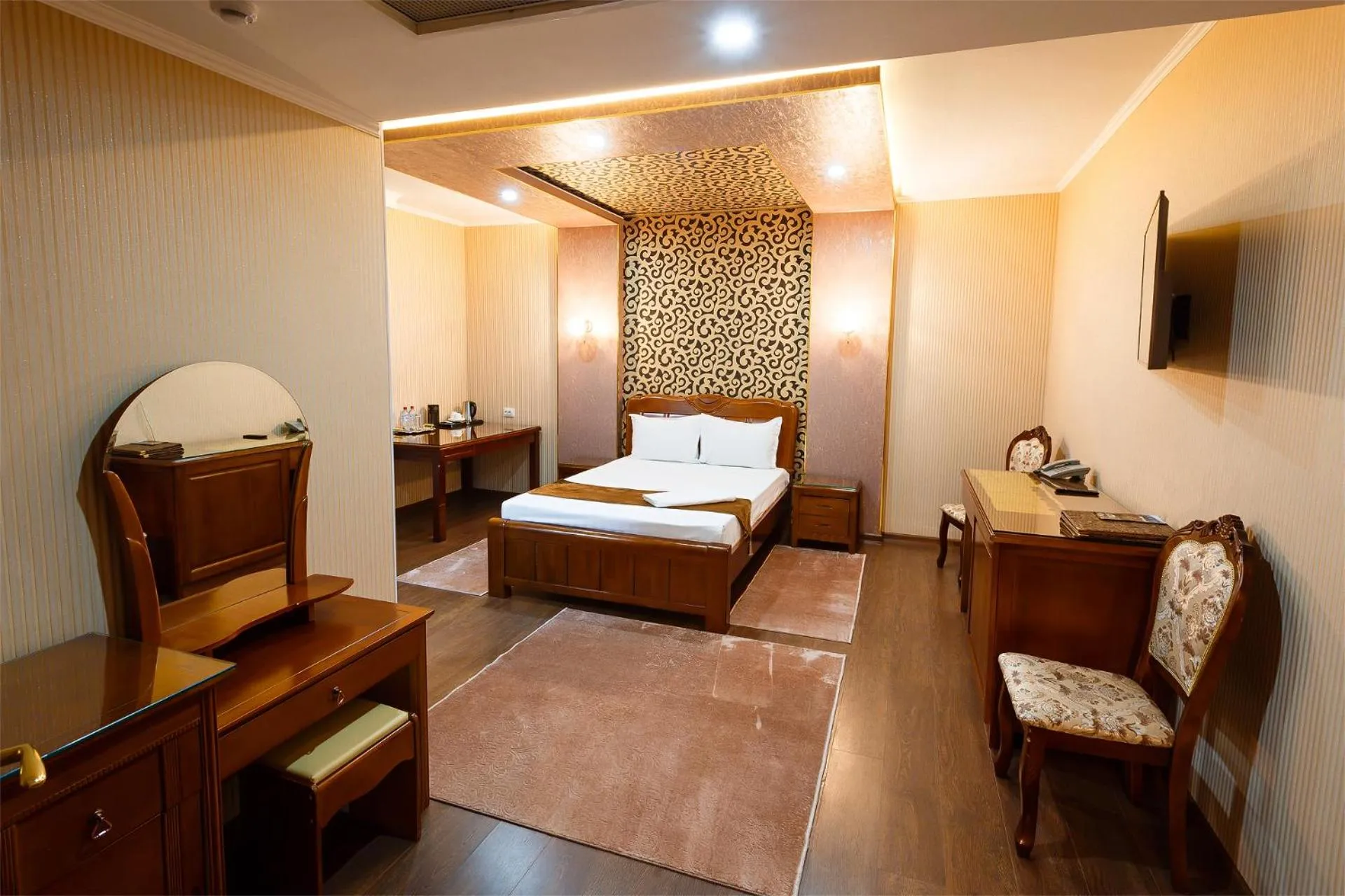 Bed in Salut Hotel Almaty