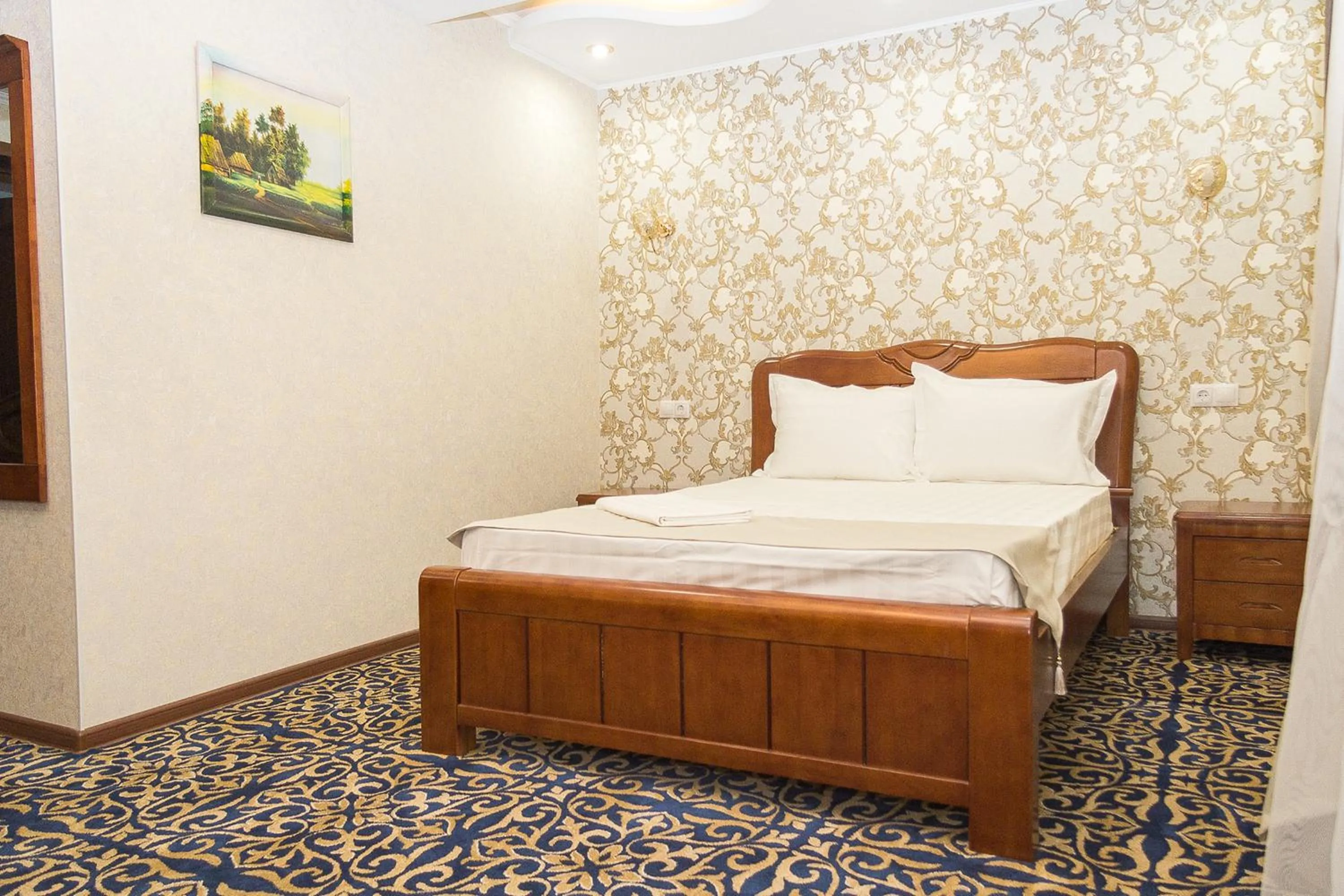 Bed in Salut Hotel Almaty