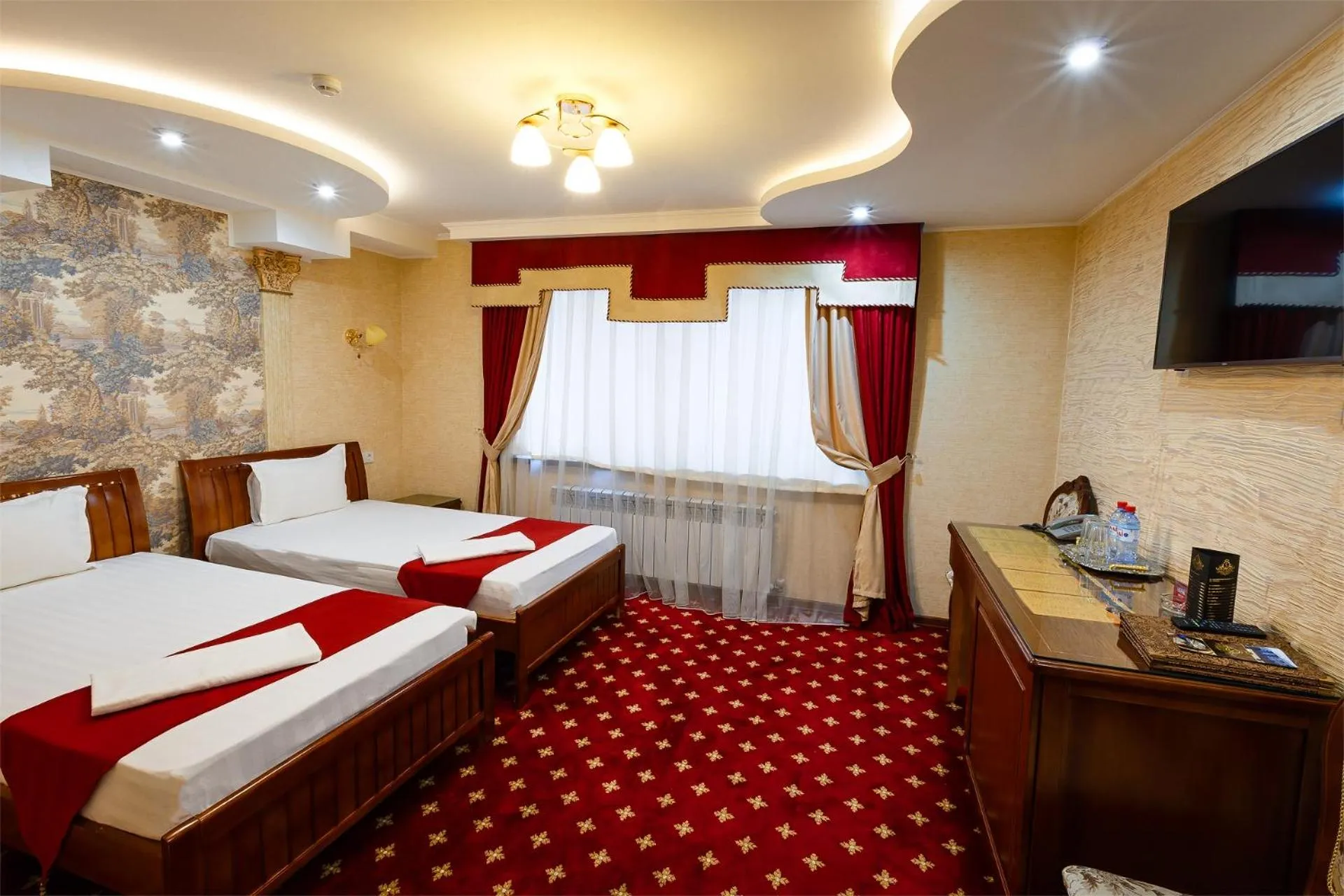 Bed in Salut Hotel Almaty