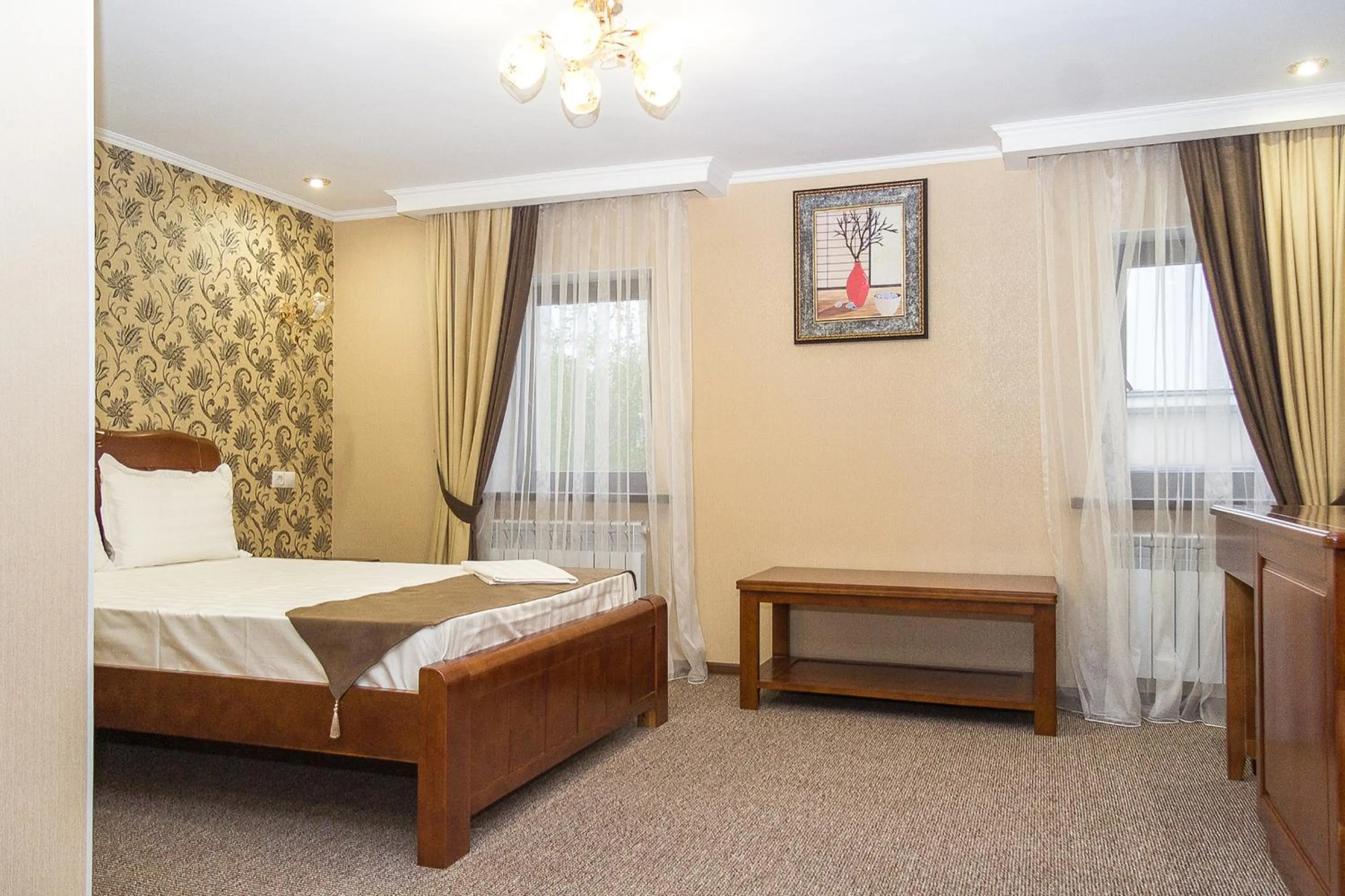 Bed in Salut Hotel Almaty