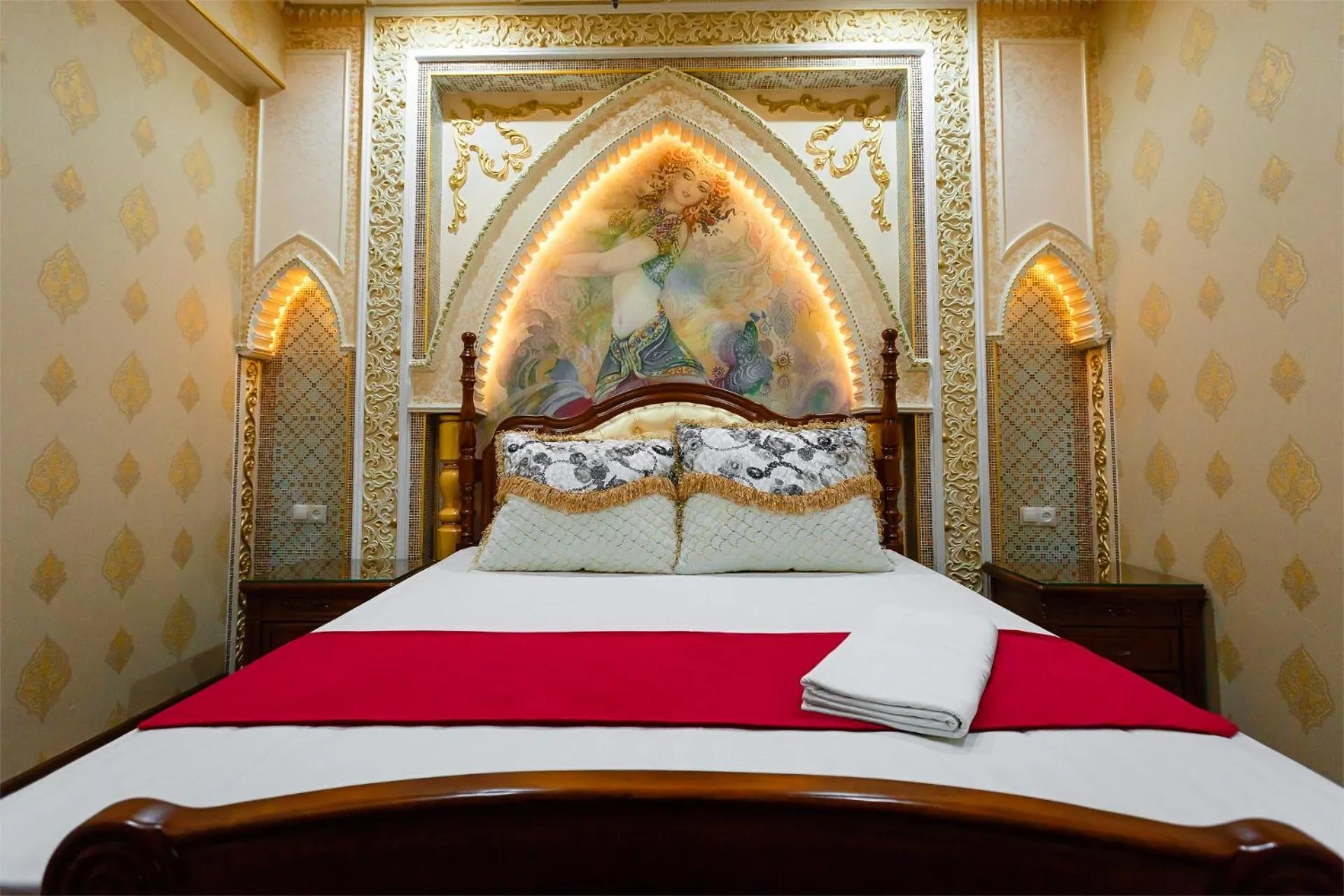 Bed in Salut Hotel Almaty