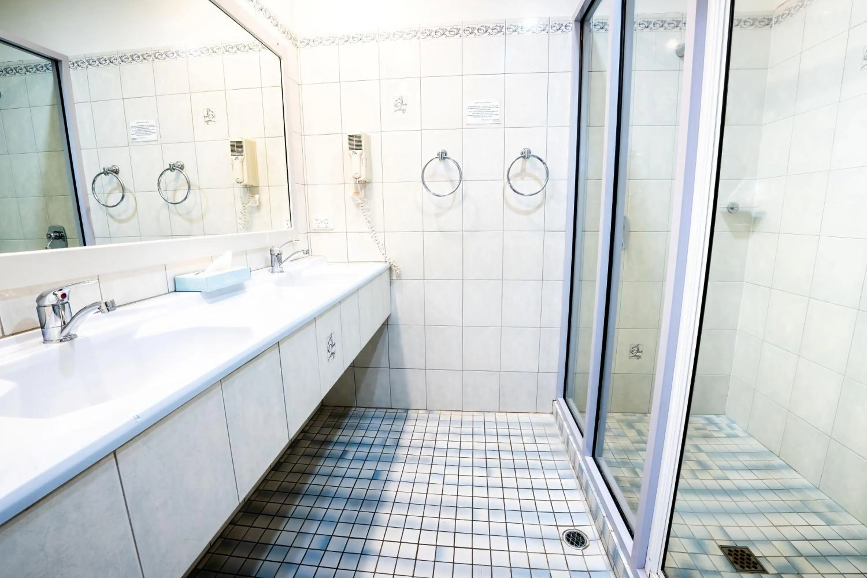Shower in Olde Tudor Hotel