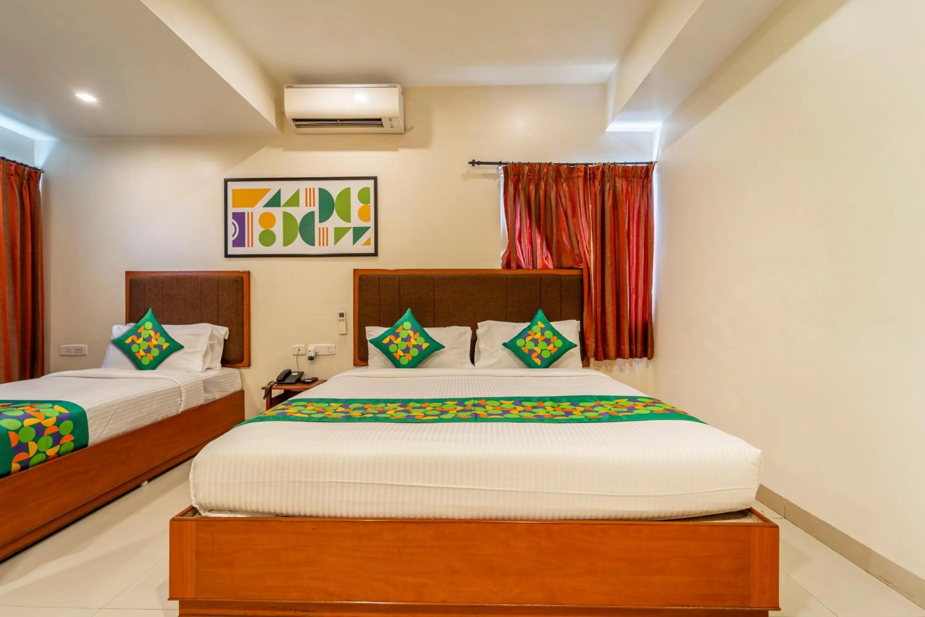 Bedroom, Bed in Treebo Sam Residency