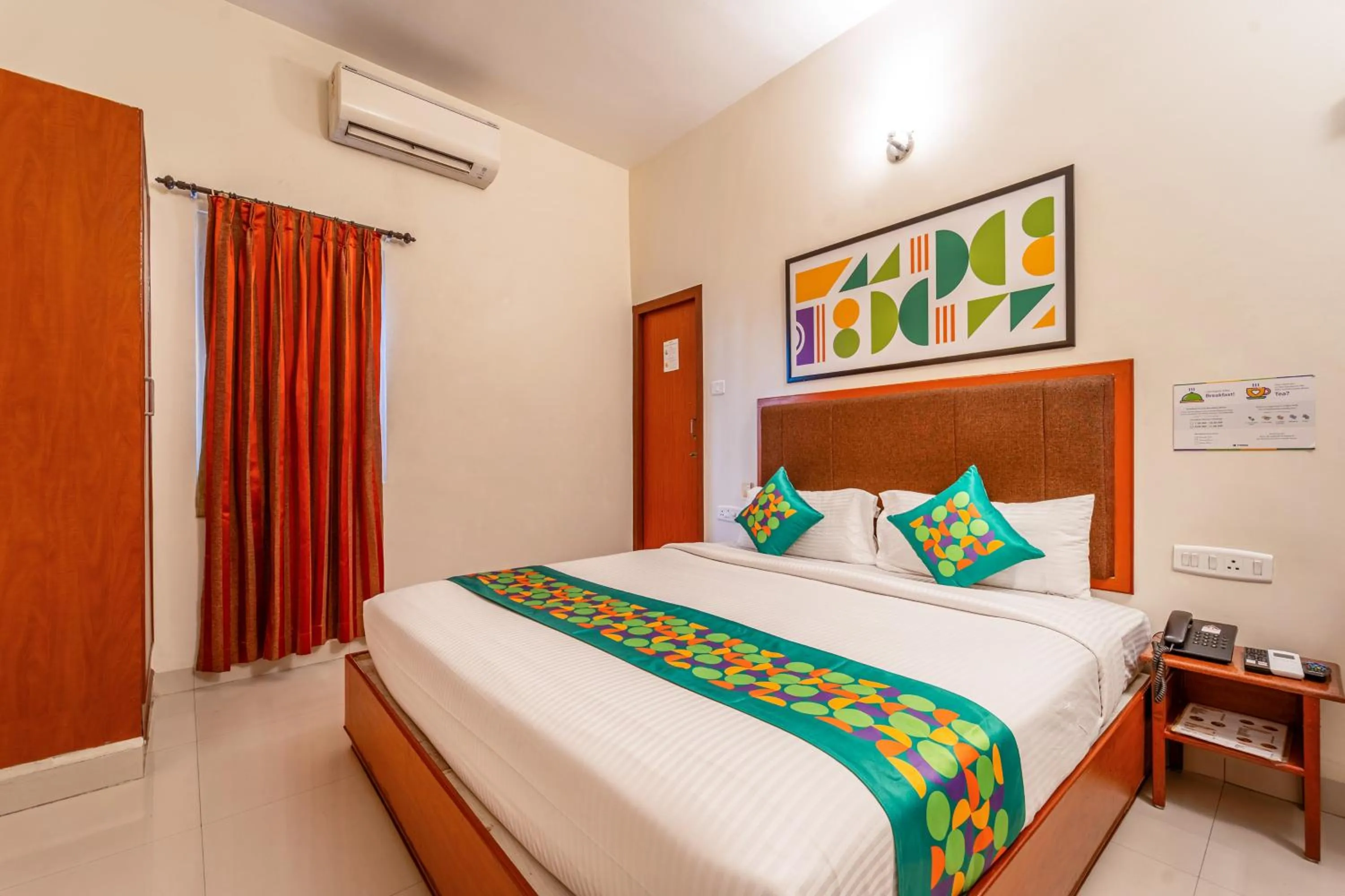 Bedroom, Bed in Treebo Sam Residency