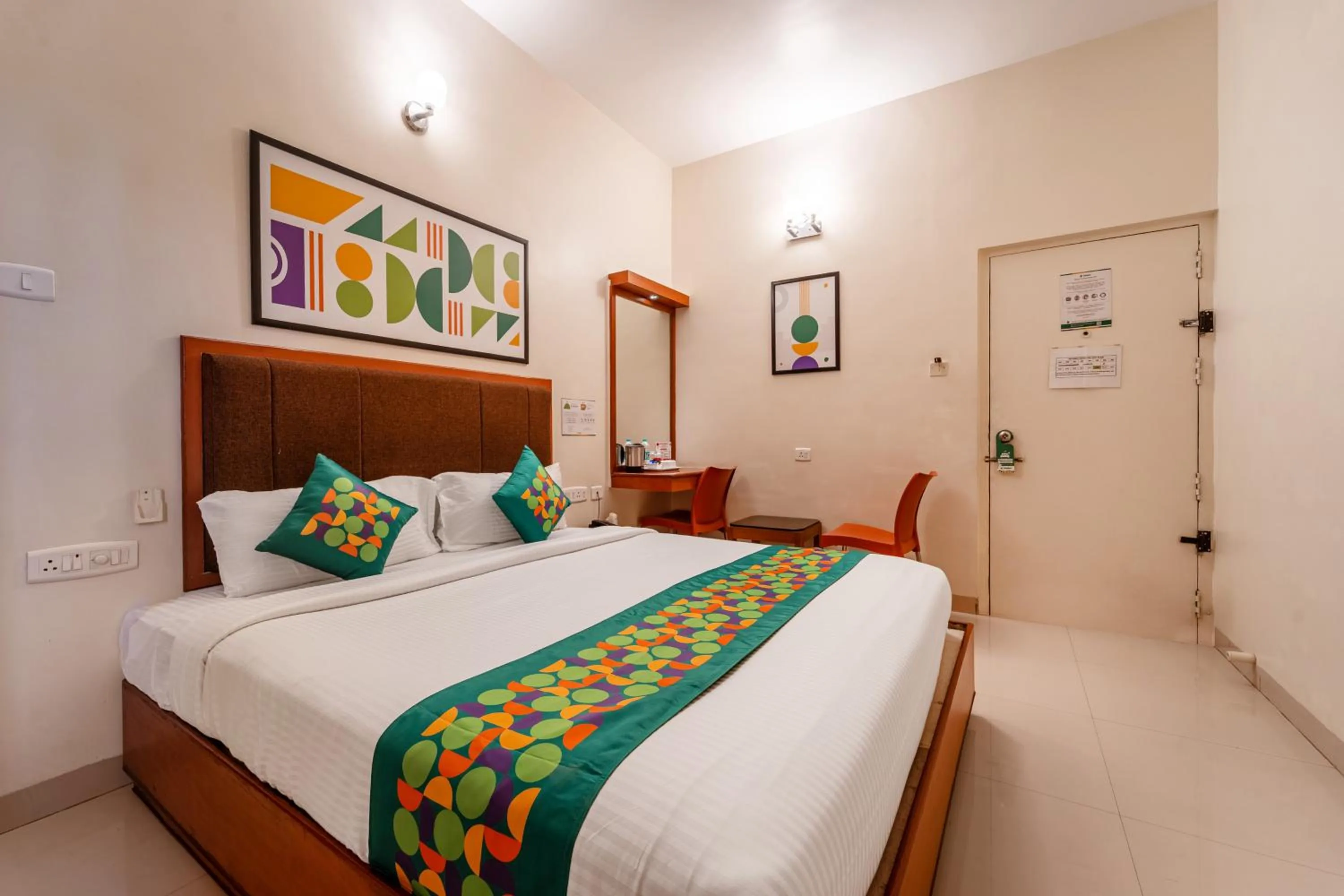 Bedroom, Bed in Treebo Sam Residency