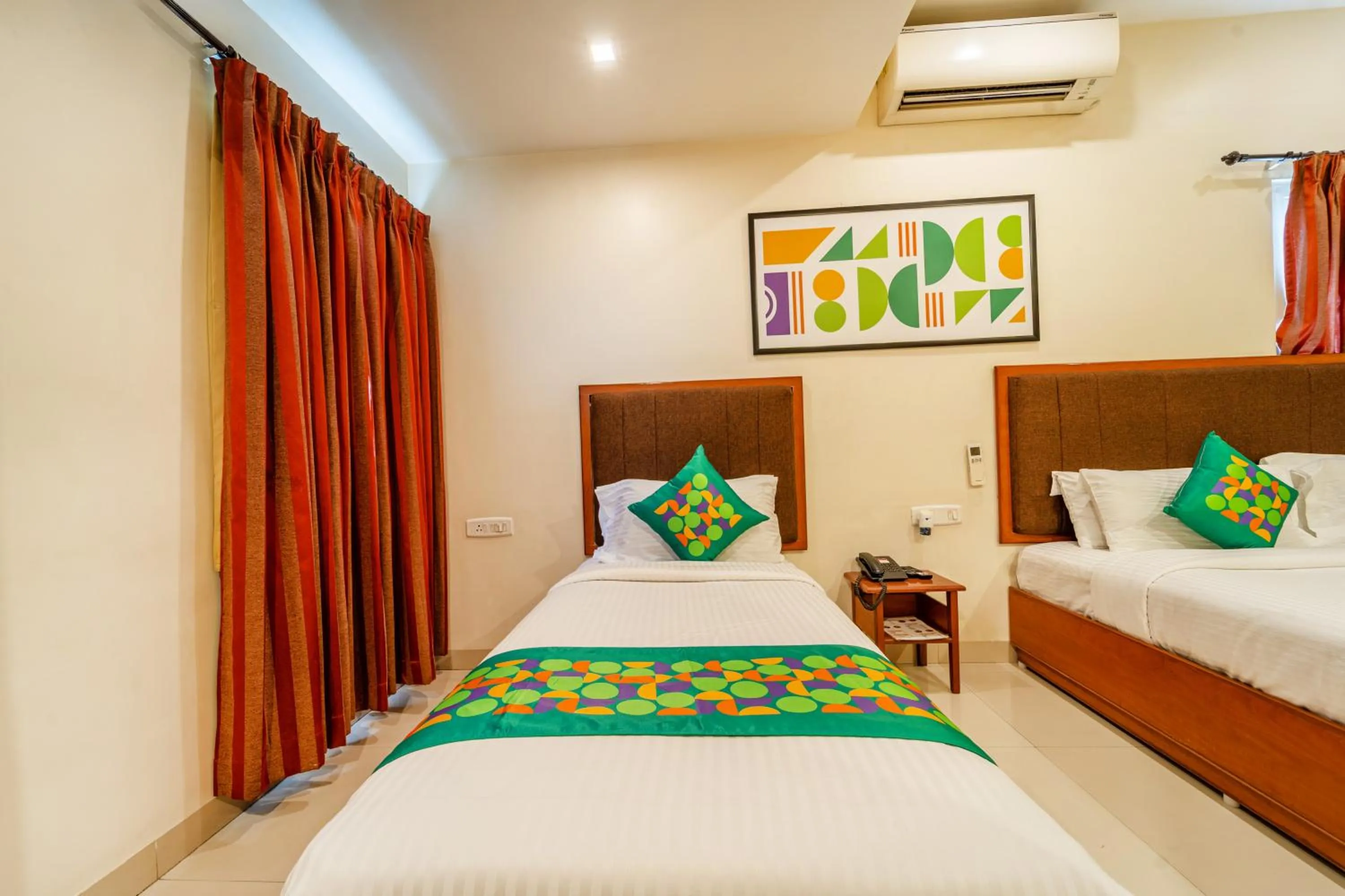 Bedroom, Bed in Treebo Sam Residency