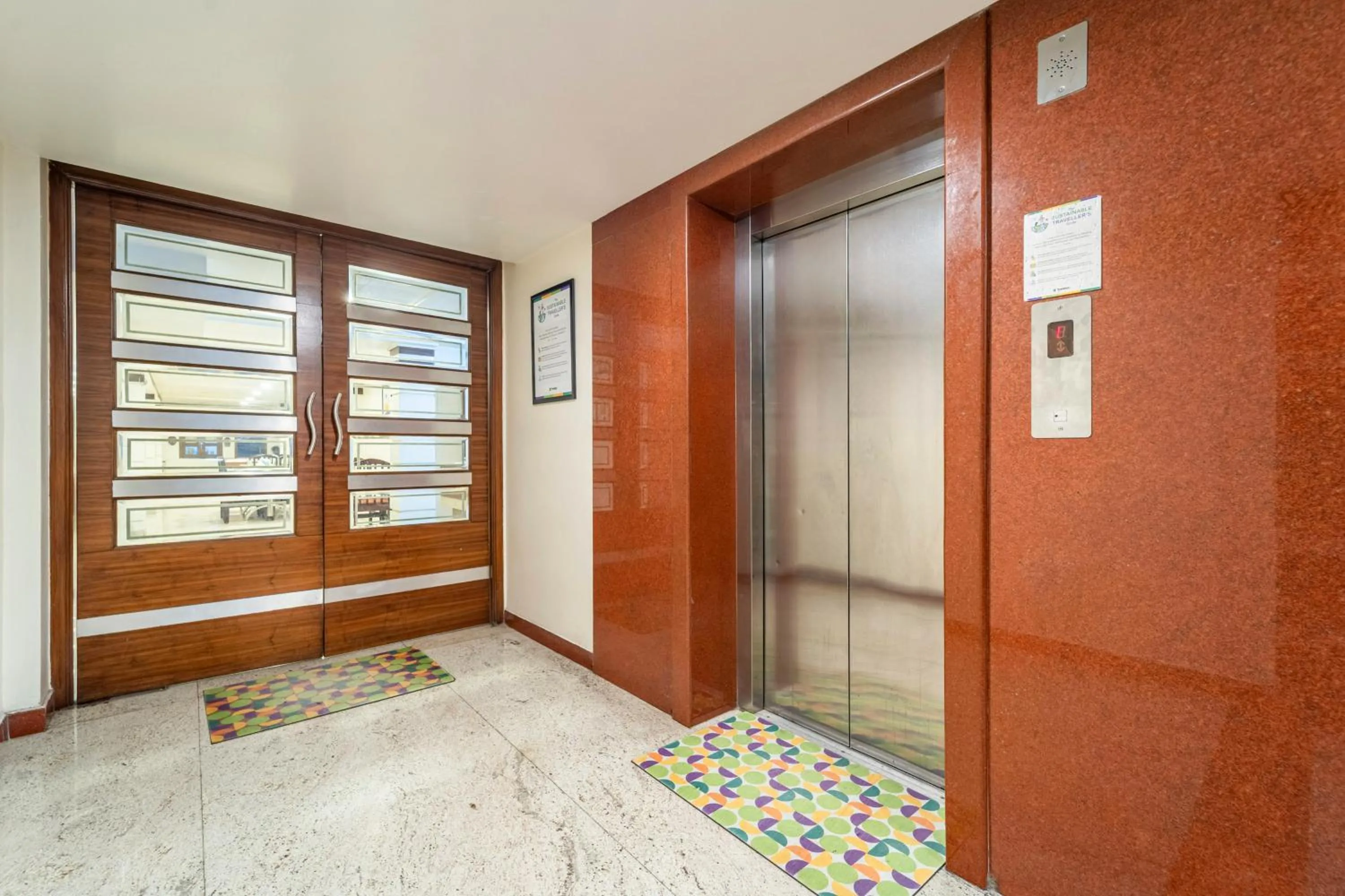 elevator in Treebo Sam Residency