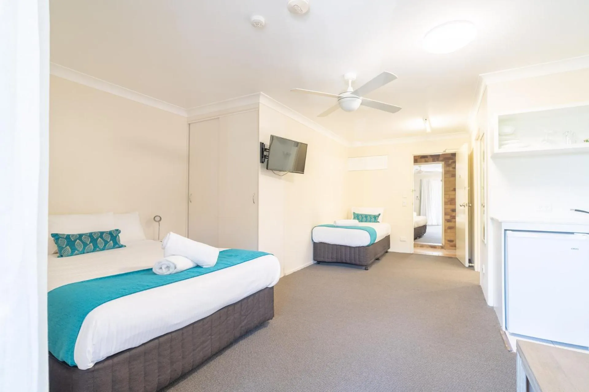 Bed in Byron Bayside Central Studio Apartments