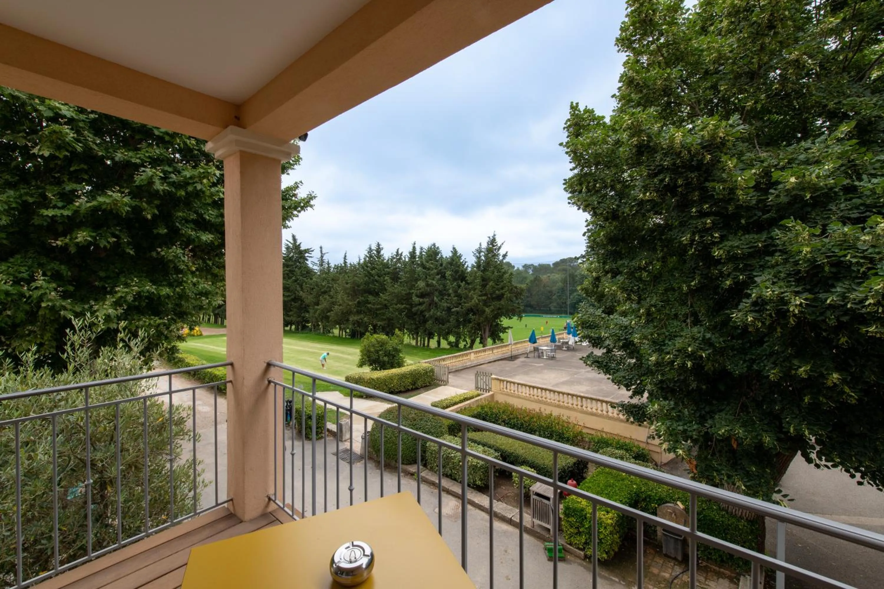 Balcony/Terrace in Hôtel Golf & Spa Château de la Bégude The Originals Collection