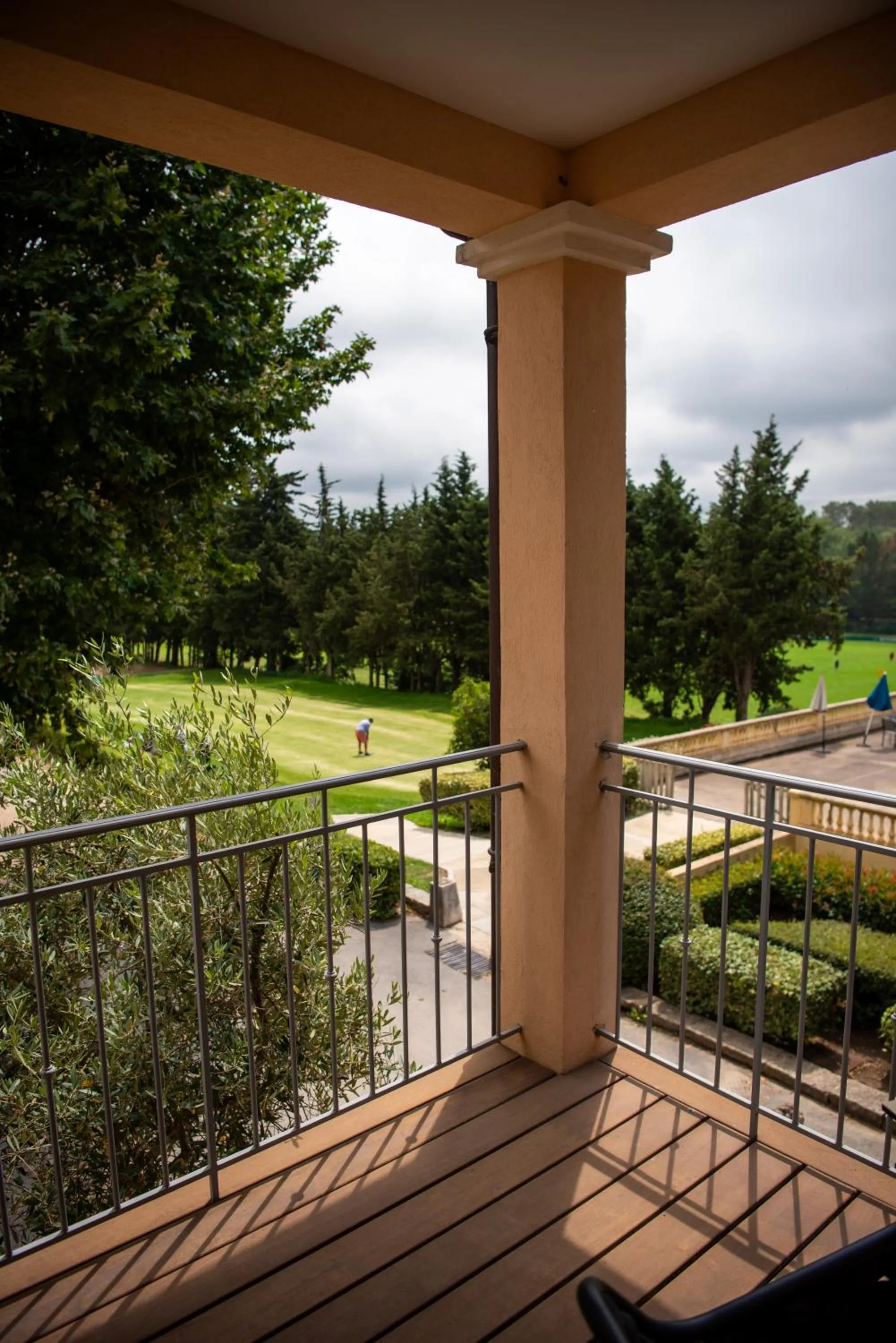 Balcony/Terrace in Hôtel Golf & Spa Château de la Bégude The Originals Collection