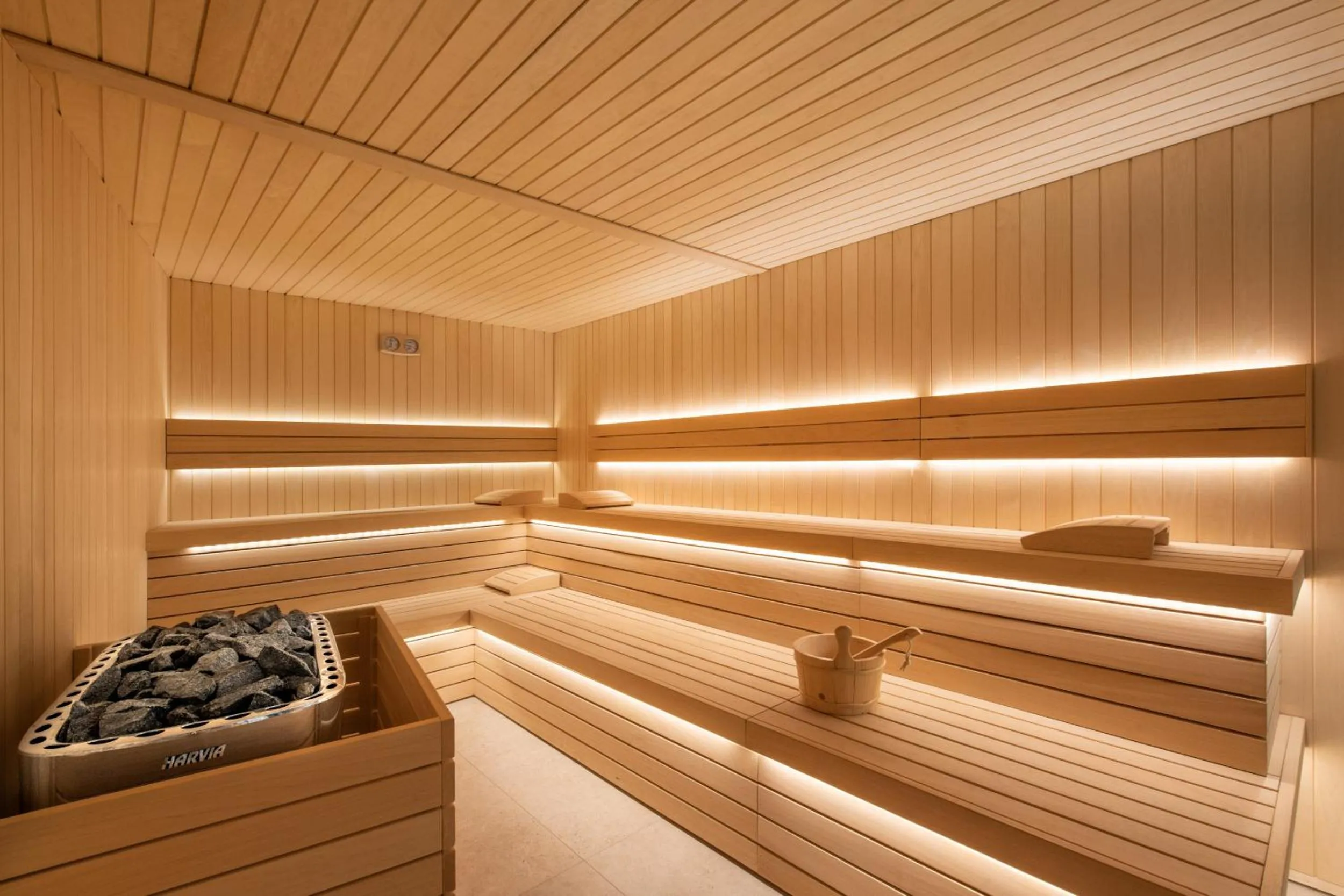 Sauna in Hôtel Golf & Spa Château de la Bégude The Originals Collection