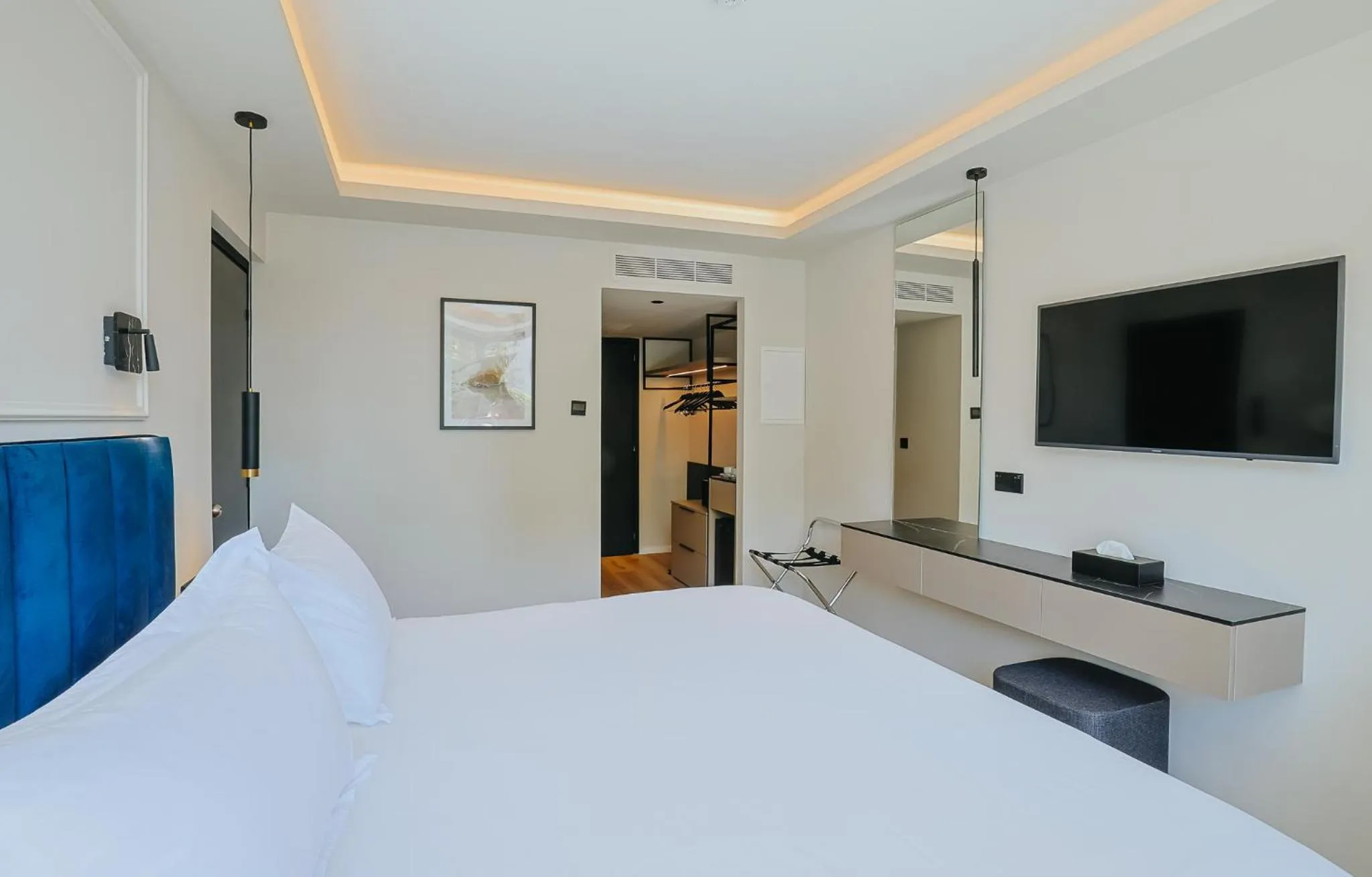 Bedroom, Bed in Odysseia Hotel Kapetanios