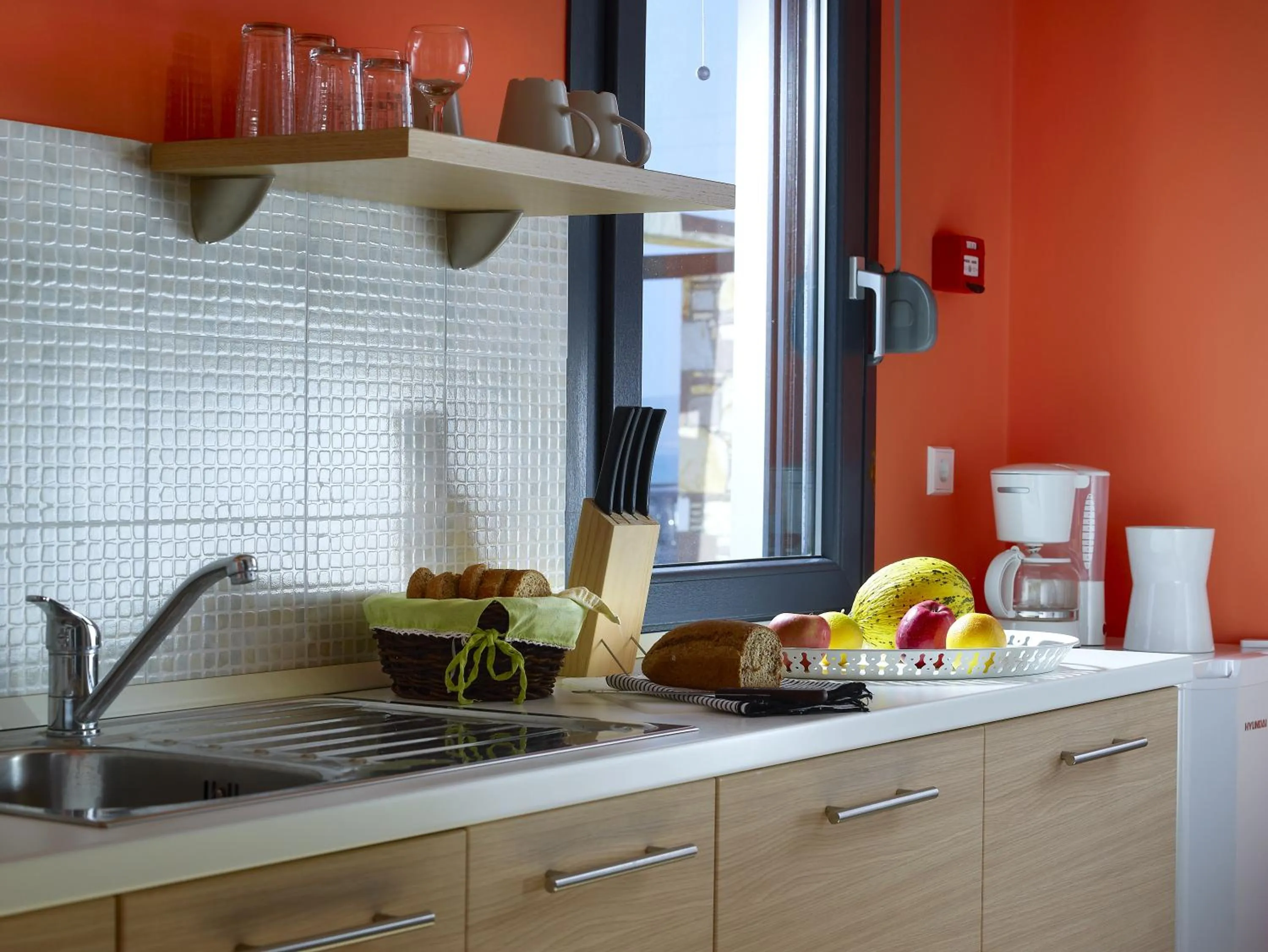 Kitchen or kitchenette in Aeolis Apartments & Studios