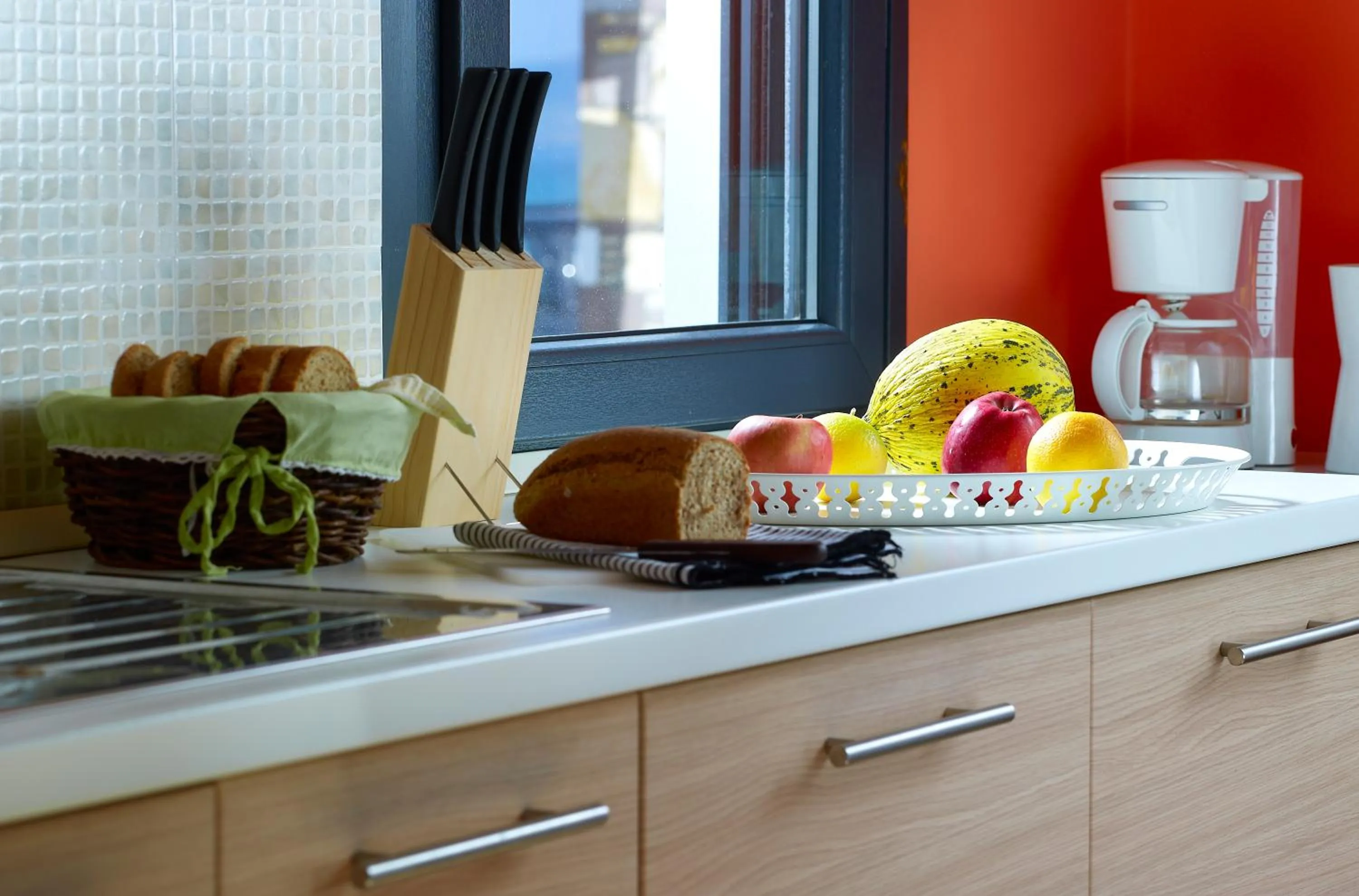 Kitchen or kitchenette in Aeolis Apartments & Studios