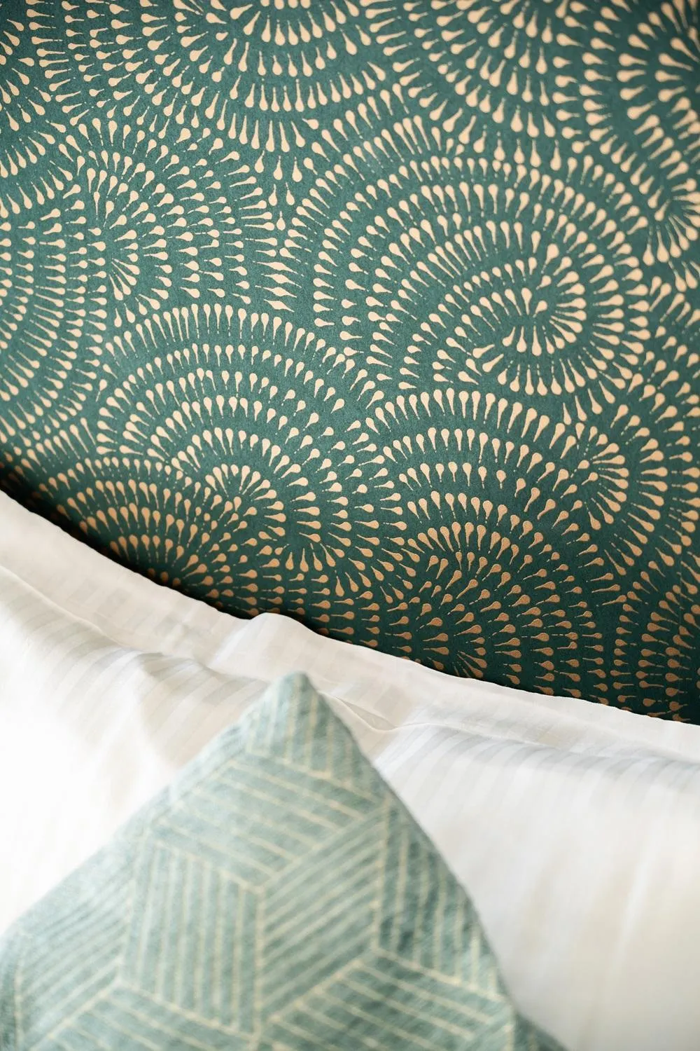 Decorative detail, Bed in Centre Jean XXIII