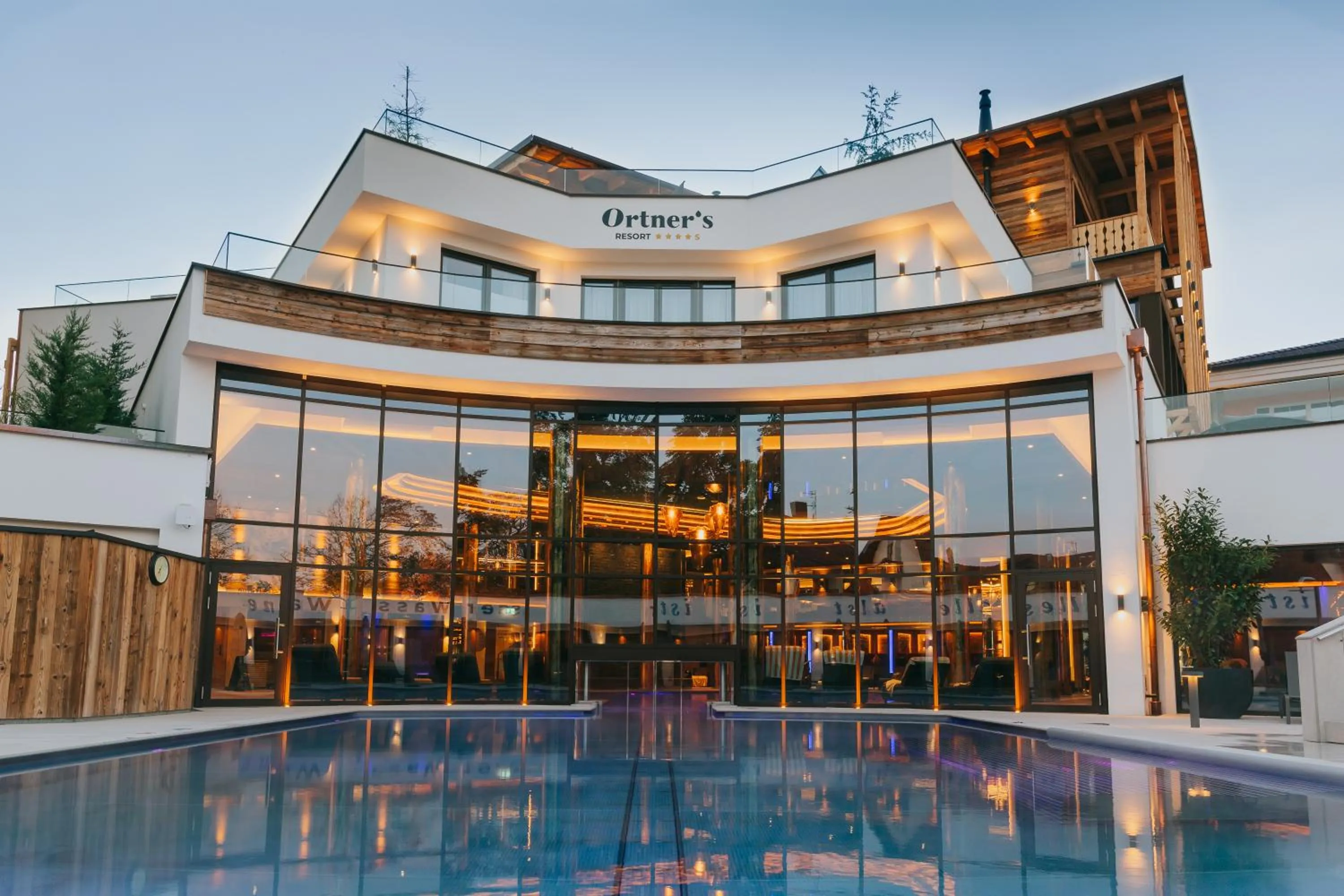 Facade/entrance in Ortner's Resort