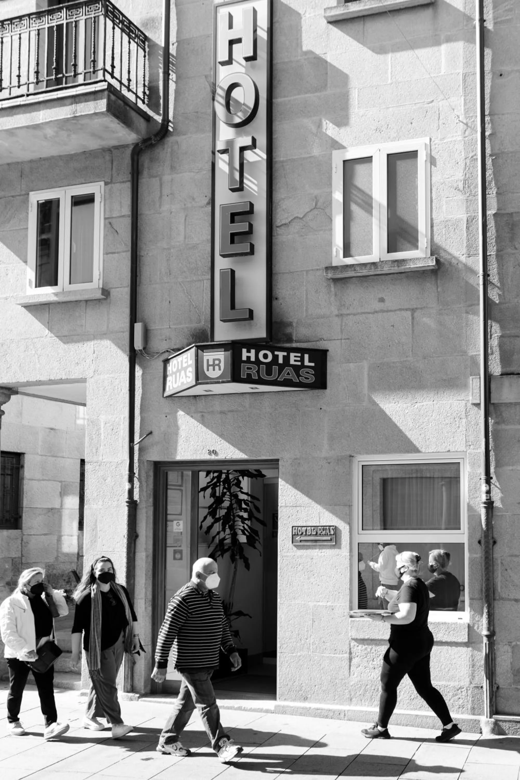 Property building in Hotel Restaurante Rúas