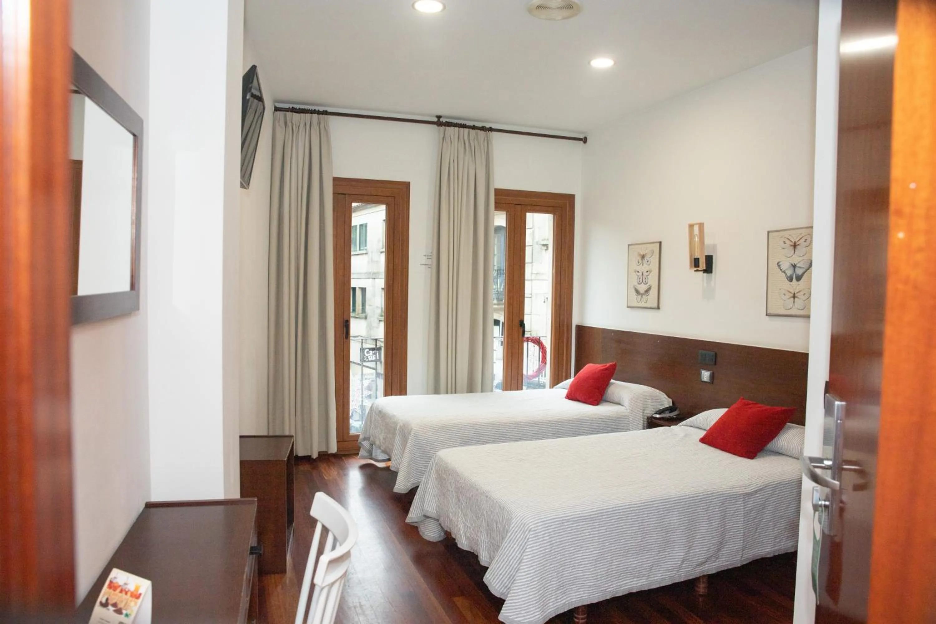 Bed in Hotel Restaurante Rúas