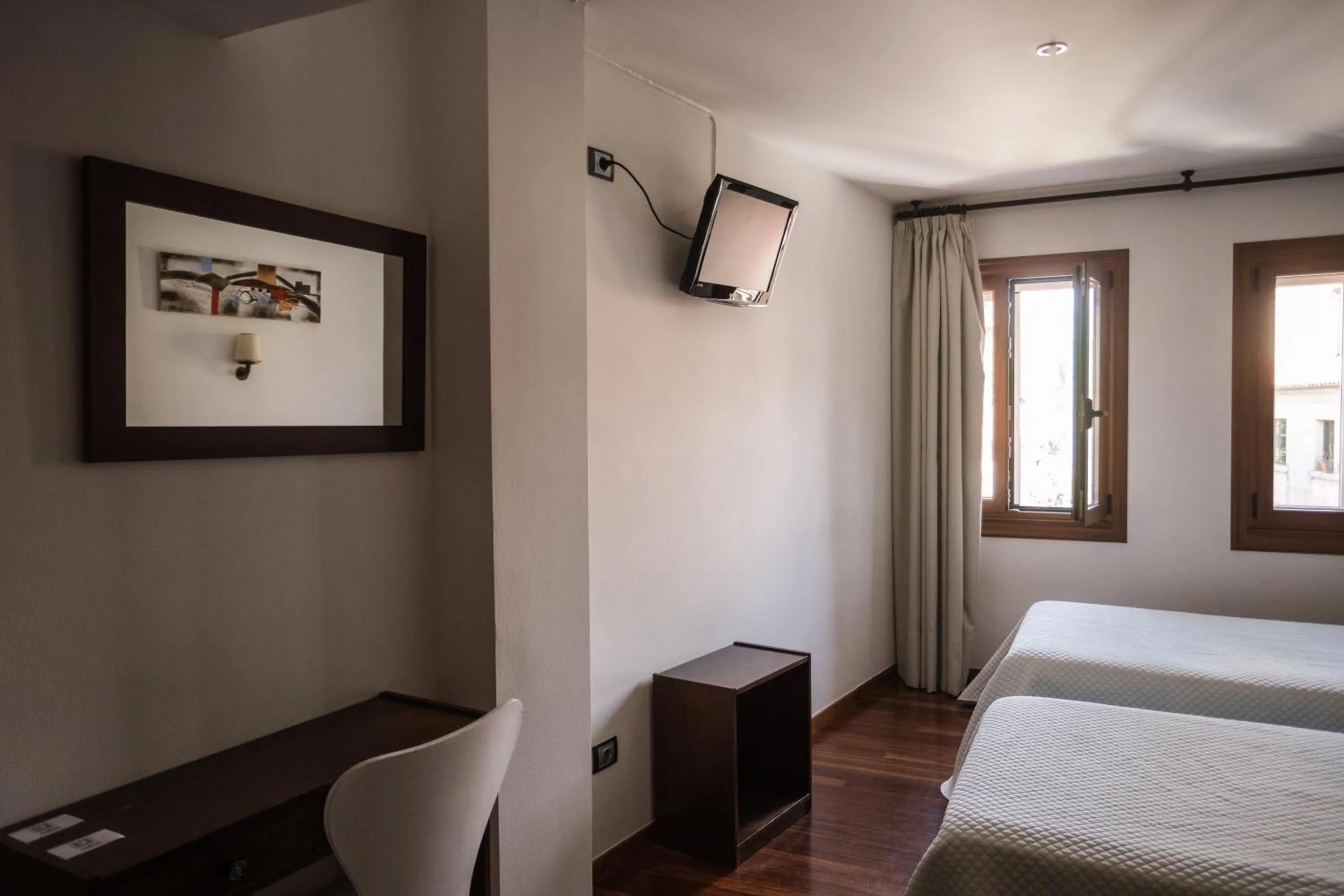 Bed in Hotel Restaurante Rúas