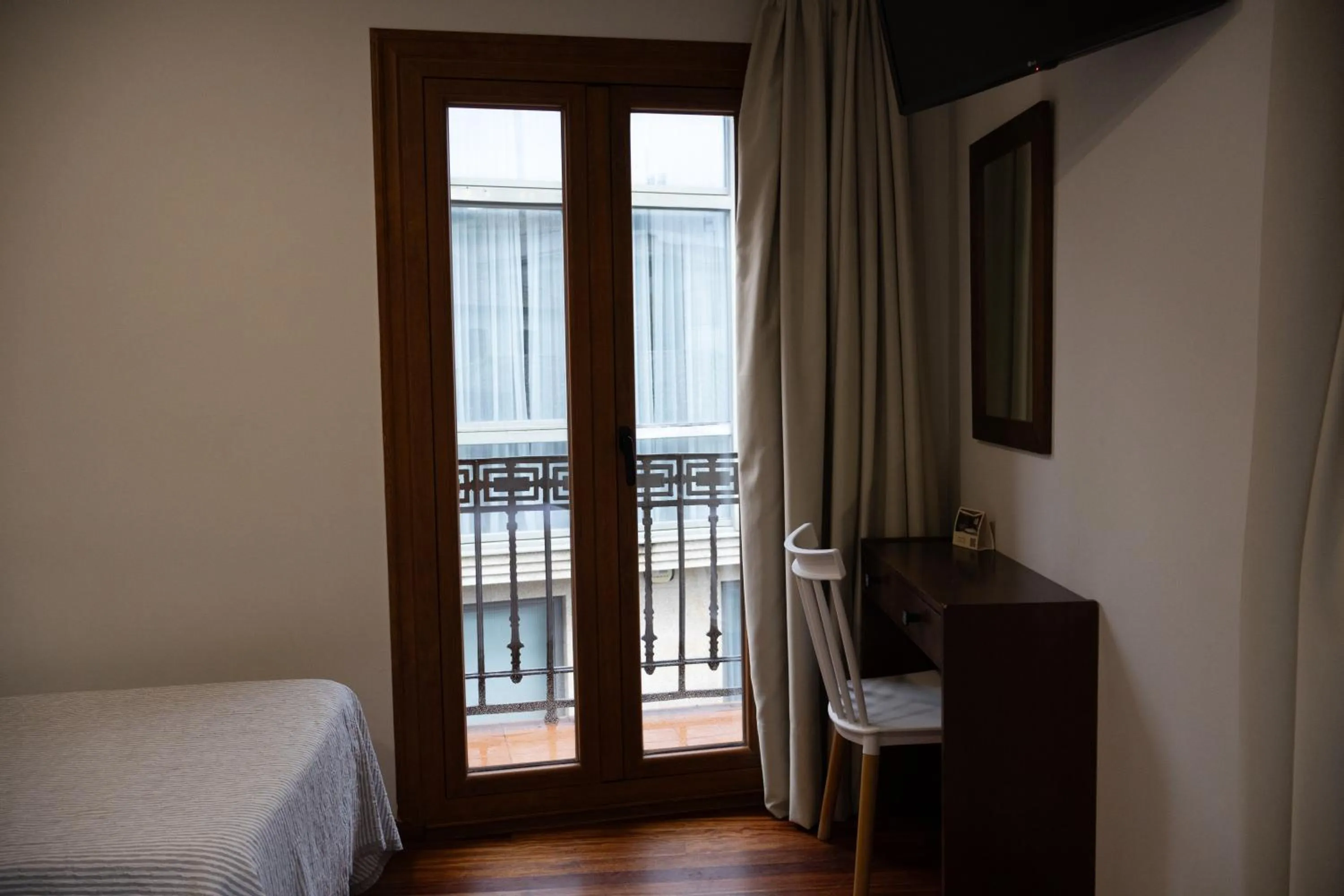 Bed in Hotel Restaurante Rúas