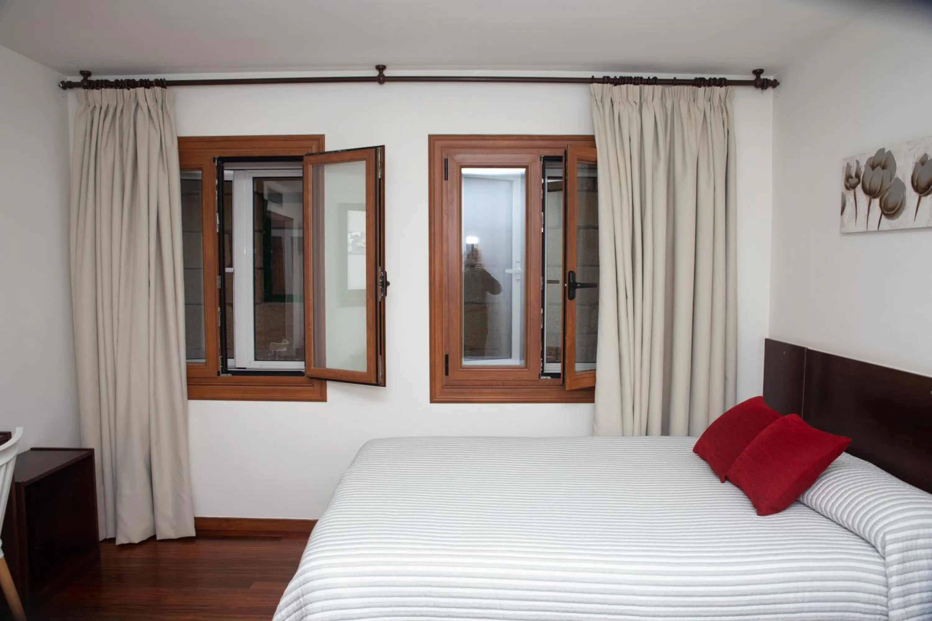 Bed in Hotel Restaurante Rúas