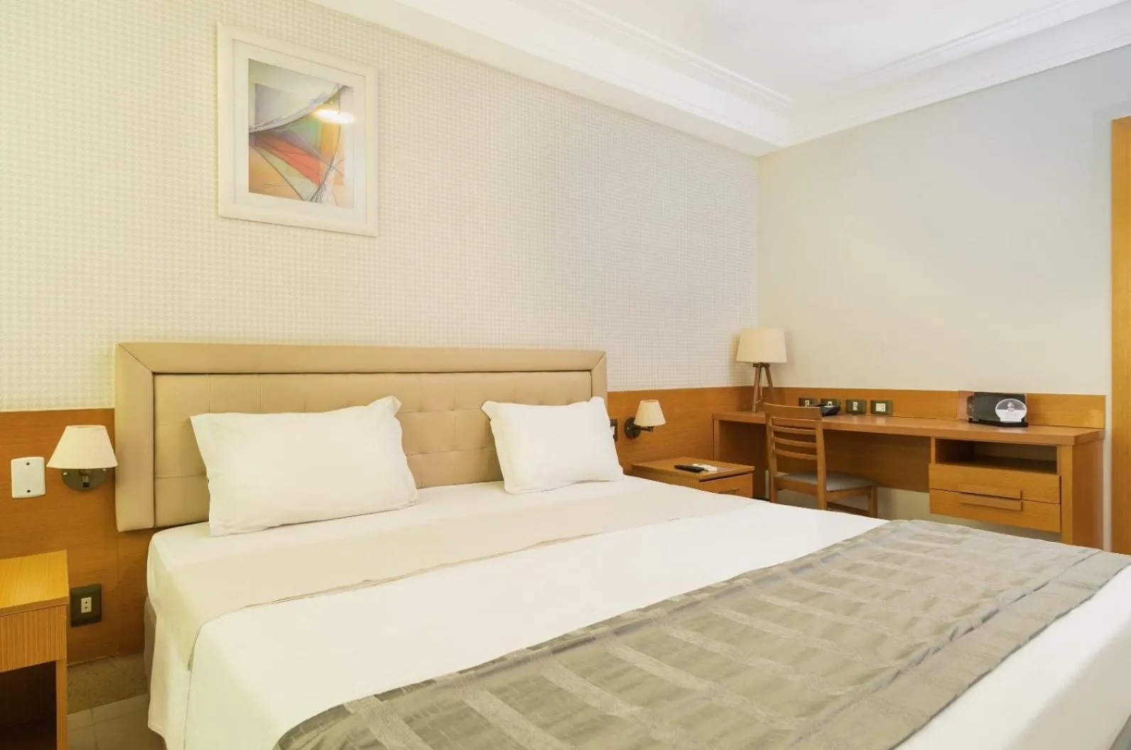 Bed in Royal Macaé Palace Hotel