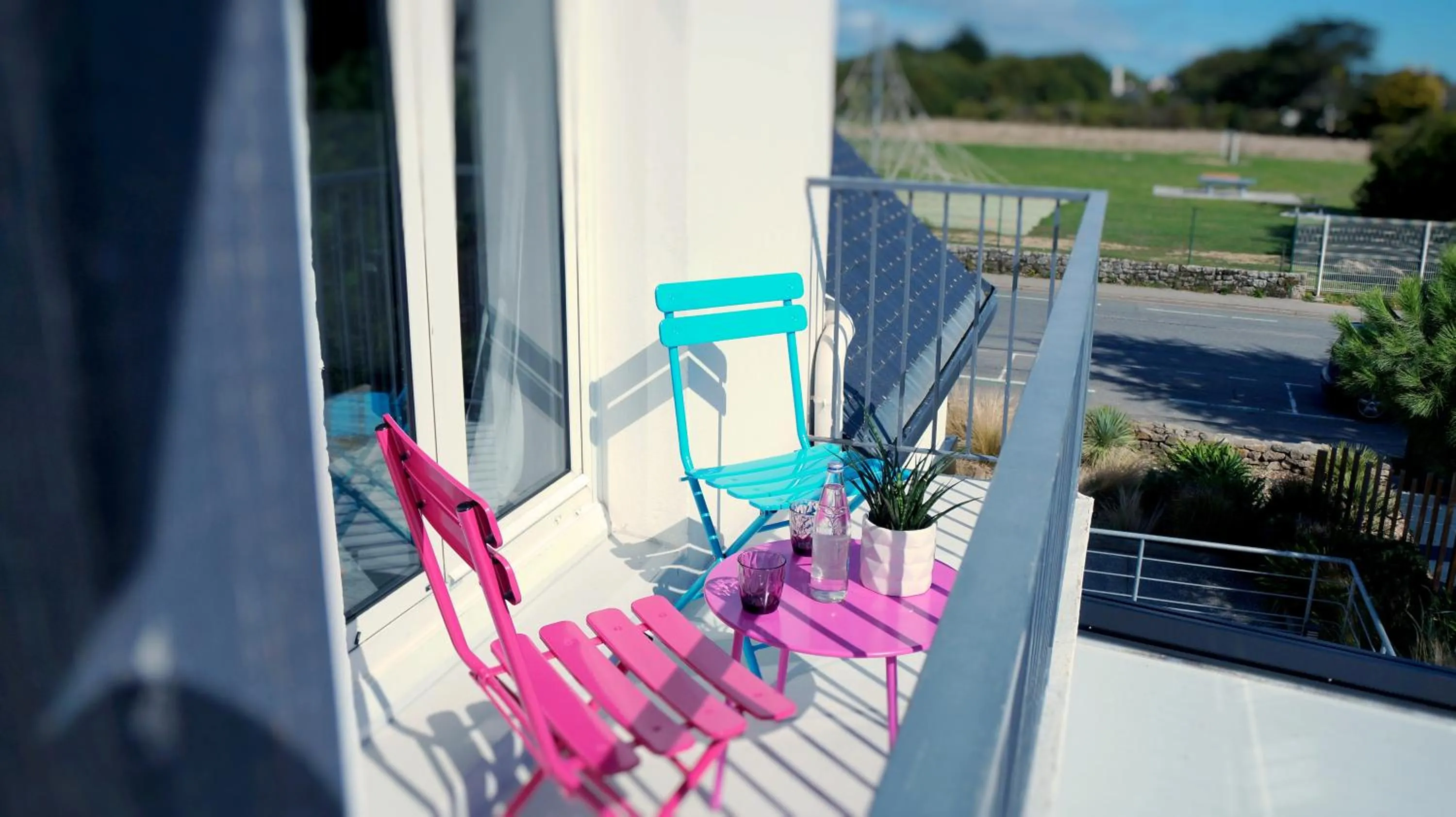 Balcony/Terrace in Hotel-Restaurant Lann Roz / Côte Cuisine