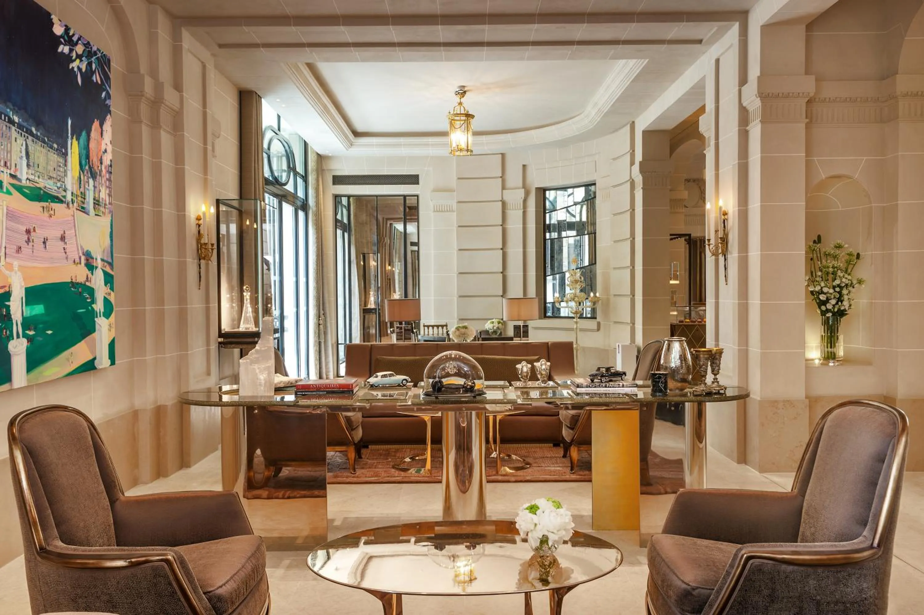 Living room in Hotel de Crillon