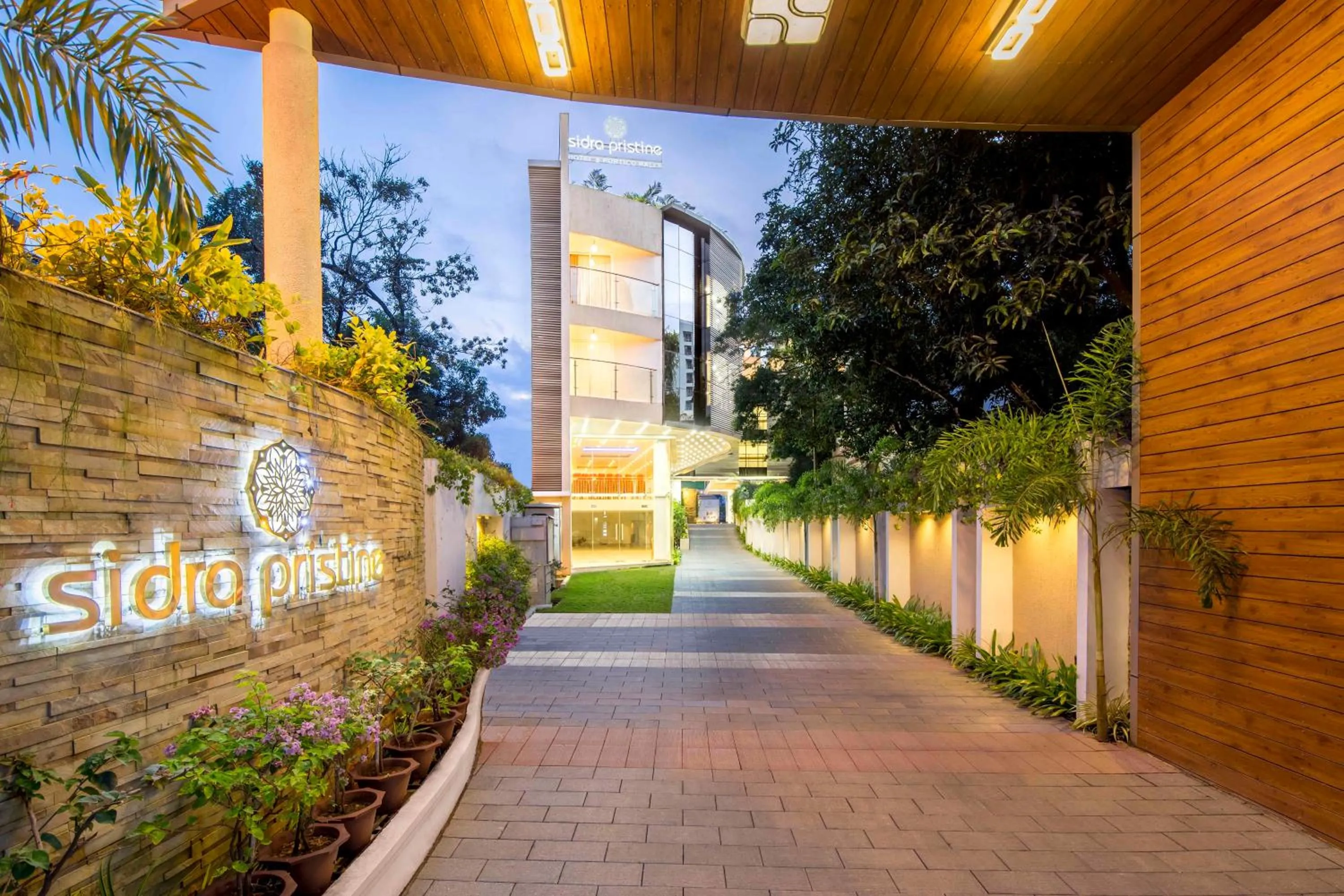 Facade/entrance in Sidra Pristine Hotel and Portico Halls