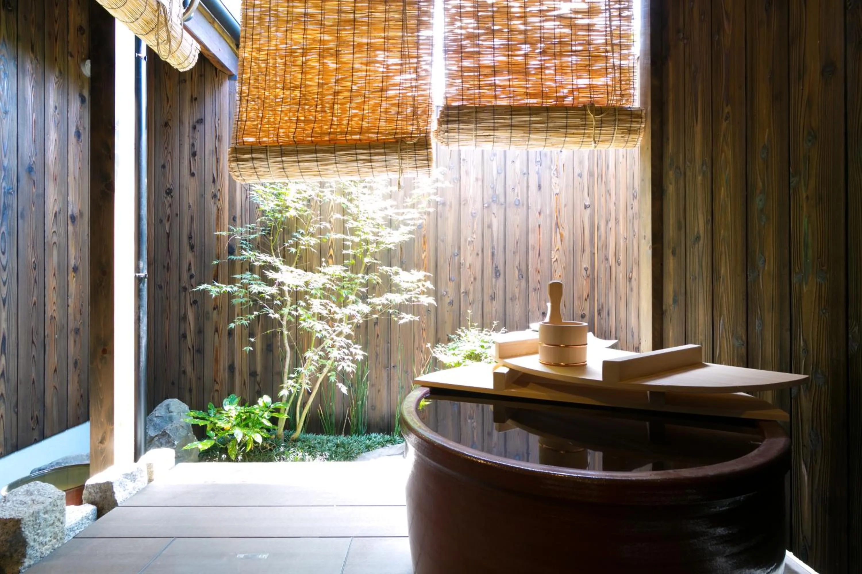Bathroom in Kyotoya Tsukinoyu Kukai