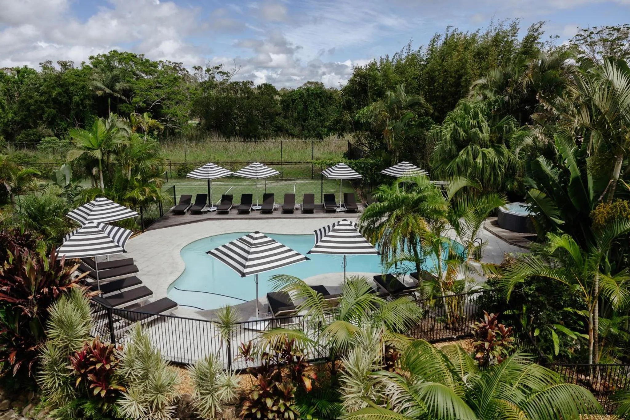 Pool view in The Lord Byron