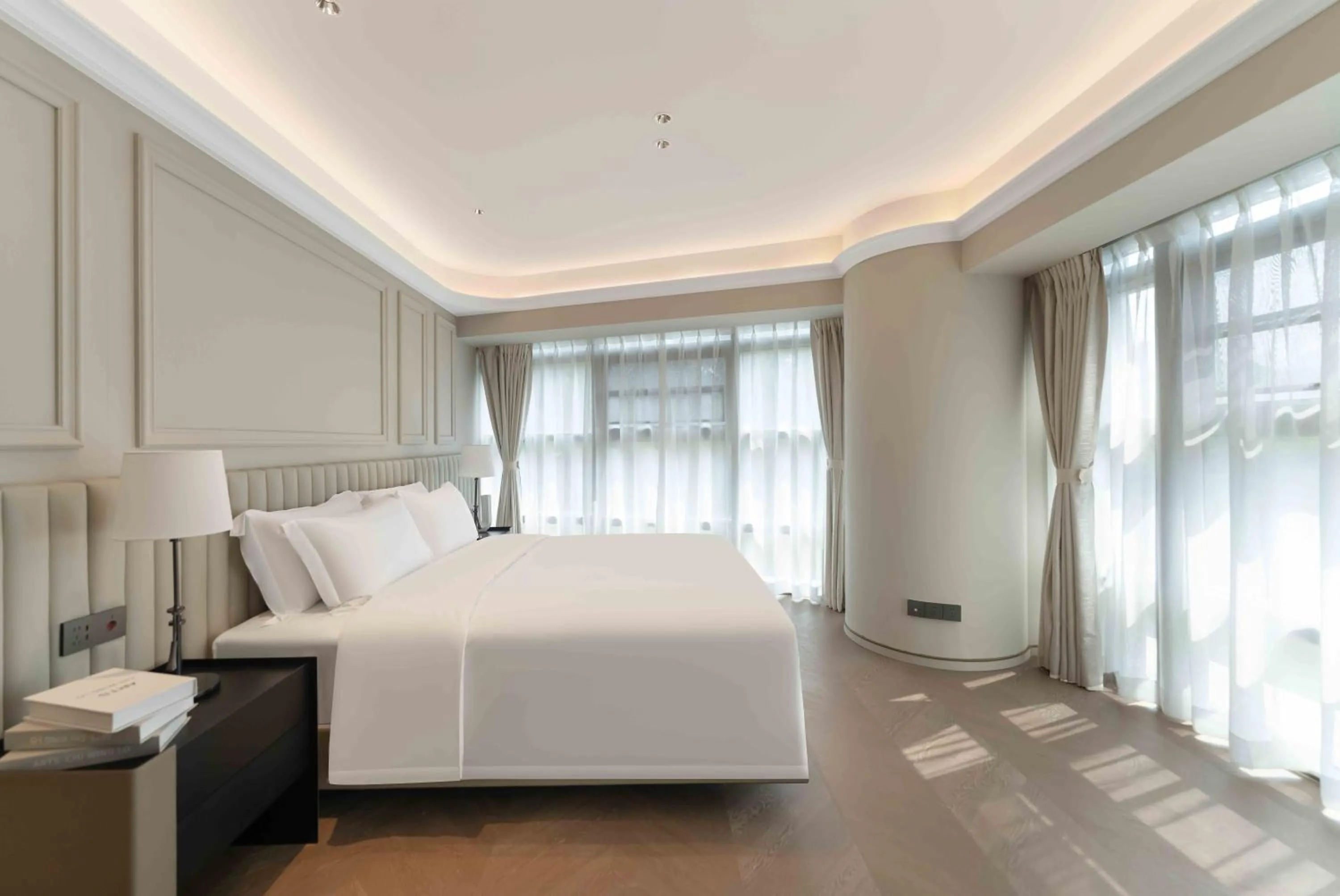 Bedroom, Bed in CM+ Service Apartment Shenzhen Taige