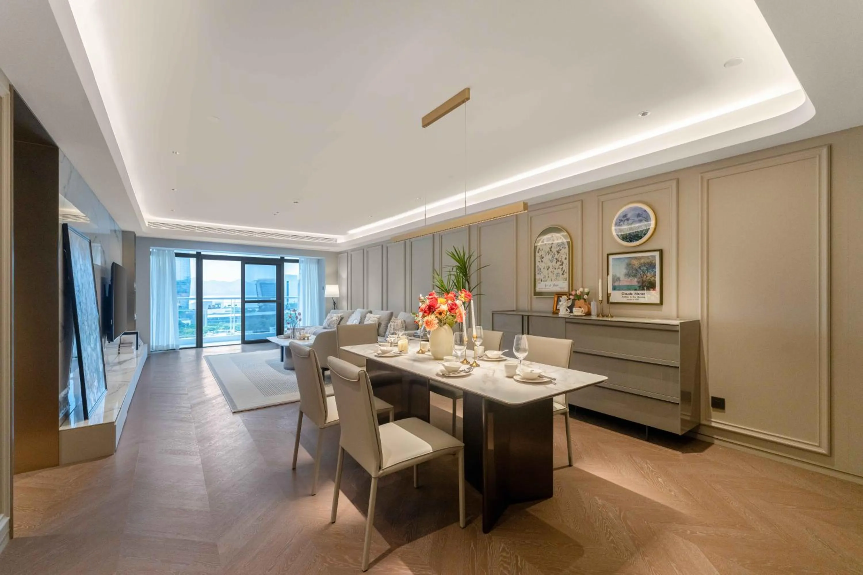 Living room in CM+ Service Apartment Shenzhen Taige